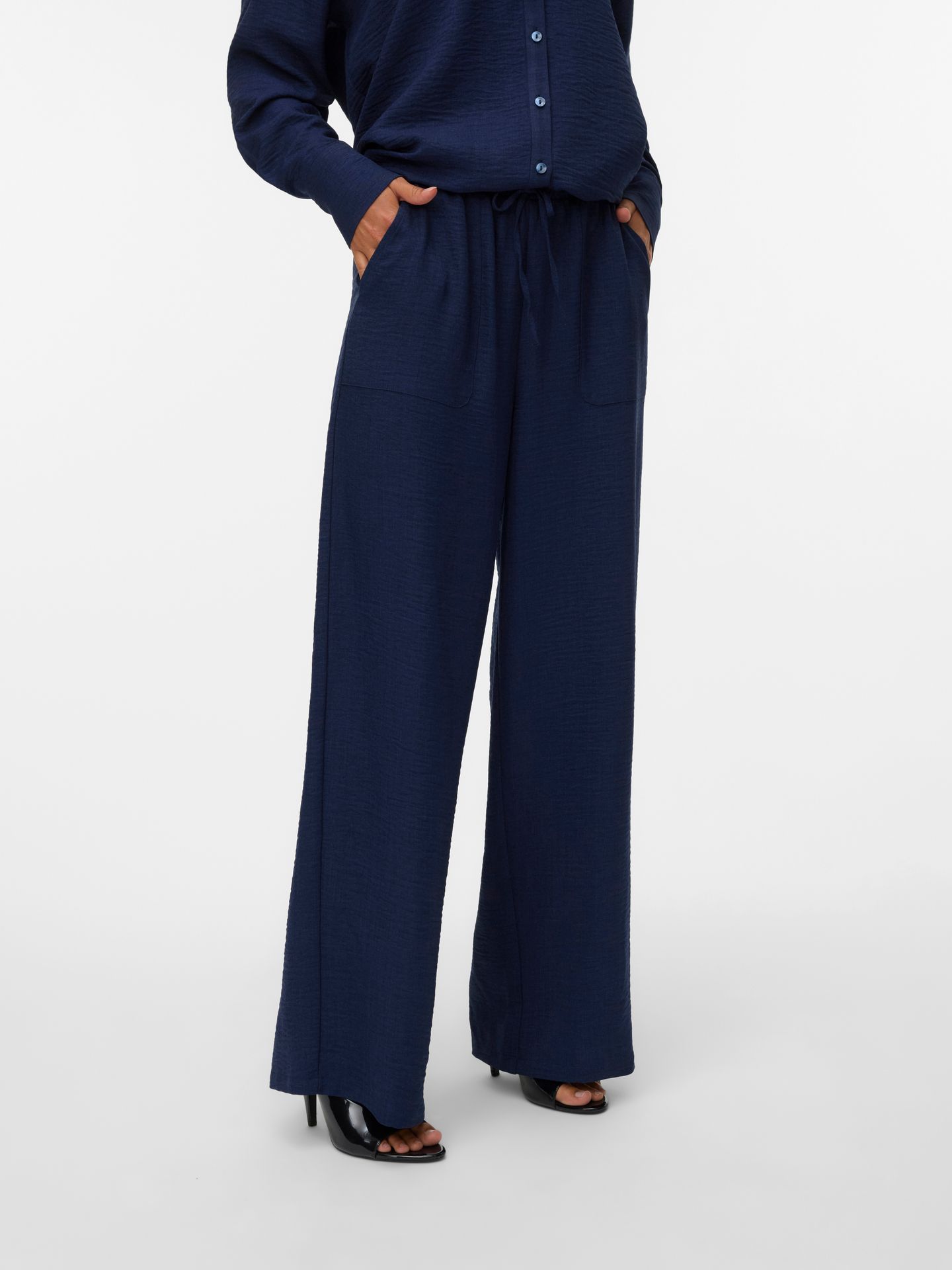 Vero Moda VMMELANEY HW LOOSE PANT WVN GA NOOS Navy Blazer 00108664-EKA26011400000060