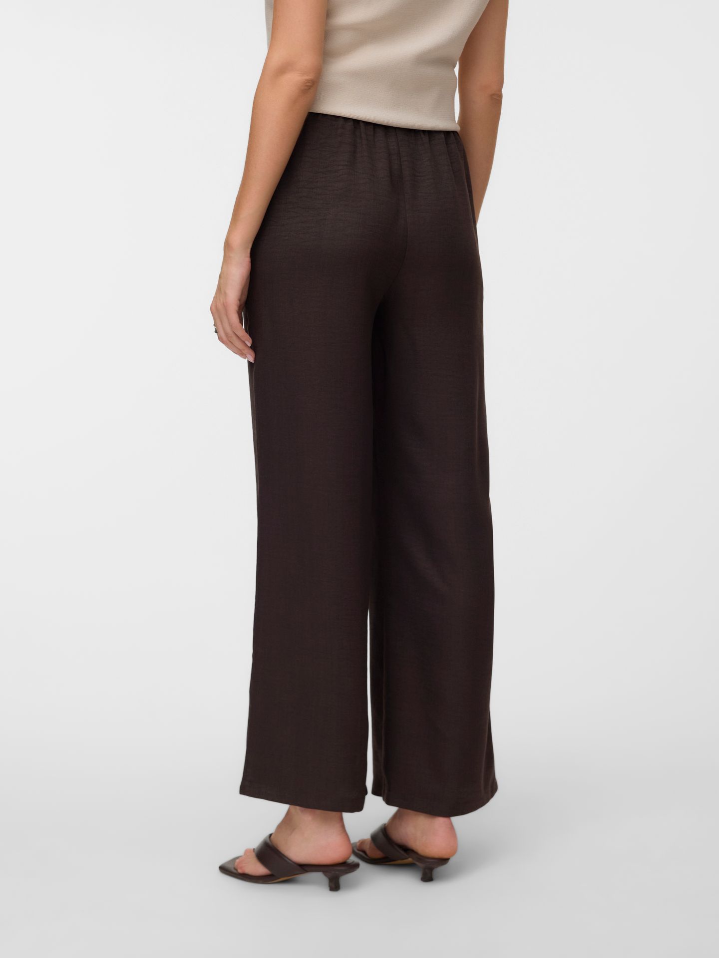 Vero Moda VMMELANEY HW LOOSE PANT WVN GA NOOS Chocolate Torte 2900167992034