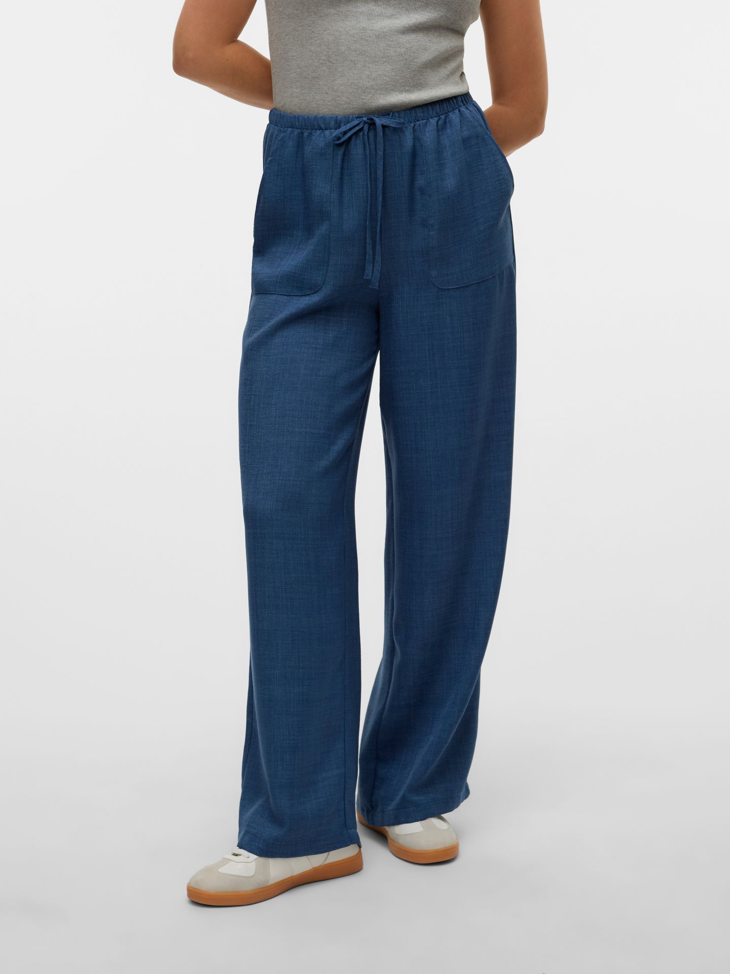 Vero Moda VMMELANEY HW LOOSE PANT WVN GA NOOS Dark Denim/Melange 00108664-EKA26011400003192