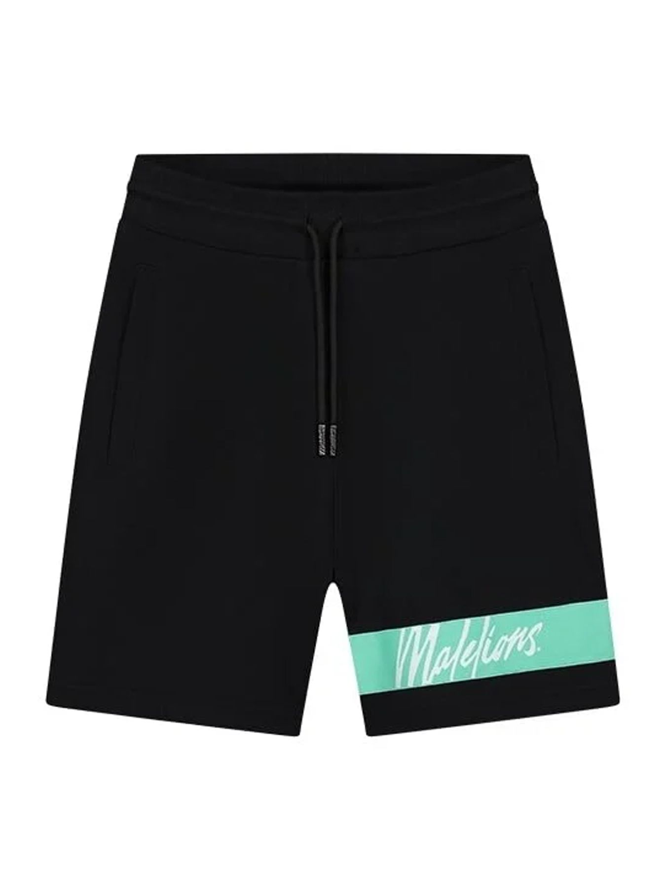 Malelions Men Captain shorts Black/Turquoise 00108668-924