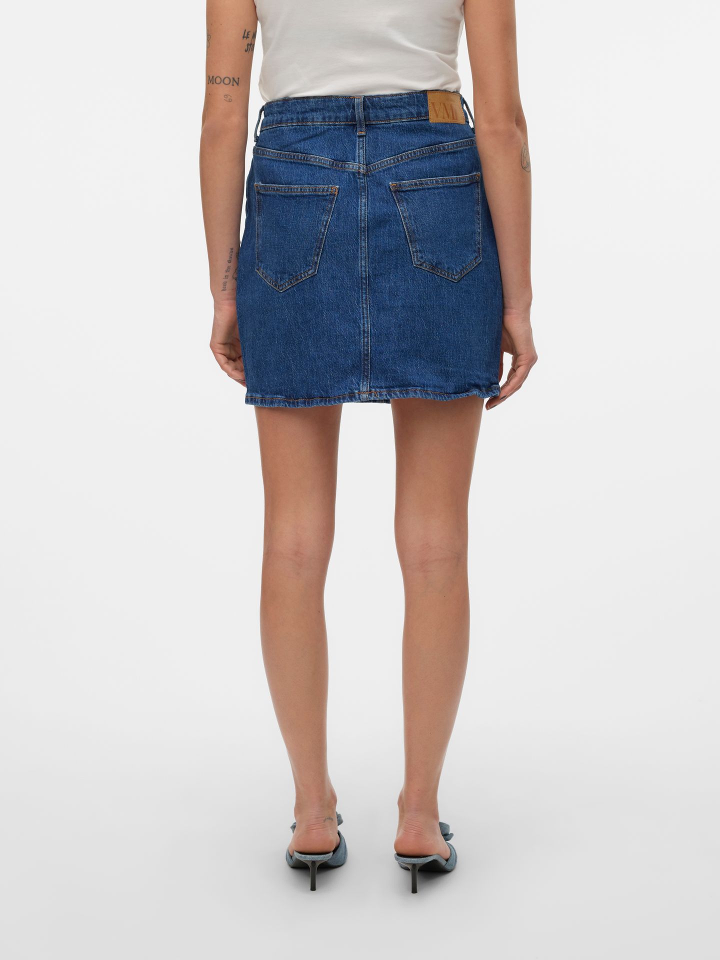 Vero Moda VMTESSA HR SHORT DNM SKIRT MIX GA N Medium Blue Denim 2900147841062