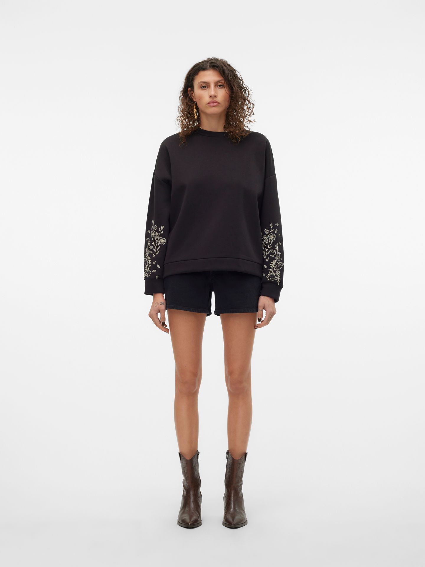 Vero Moda VMTESS MR SHORT DNM SHORTS MIX GA N Black Denim 2900155625012