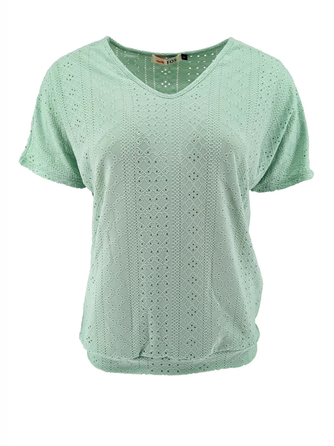 Fos Fashion 6884 Bella broderie stretch Mint 2900147864085