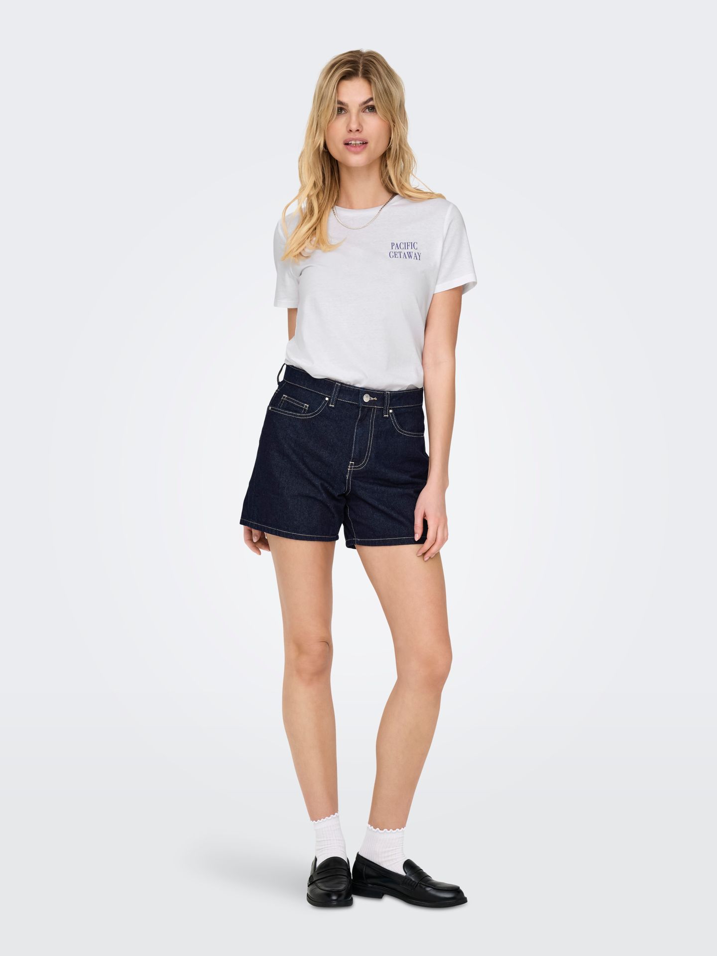 Only ONLLUCIA REG S/S TOP JRS Bright White/Oasis 2900156198010 Only ONLLUCIA REG S/S TOP JRS Bright White/Oasis 2900156198010