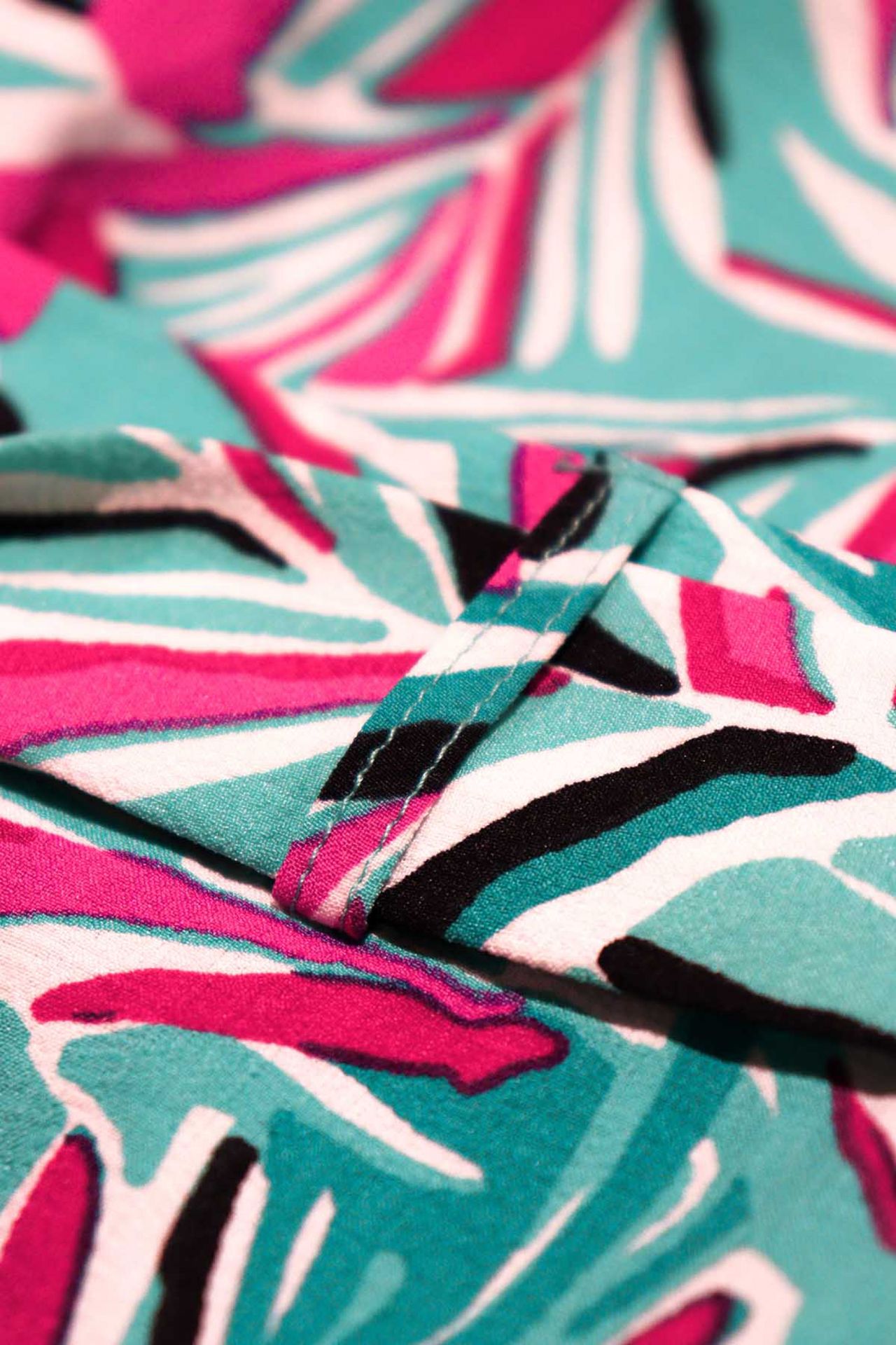 Lofty Manner Short Emely 777 palm leaves print 2900147990036