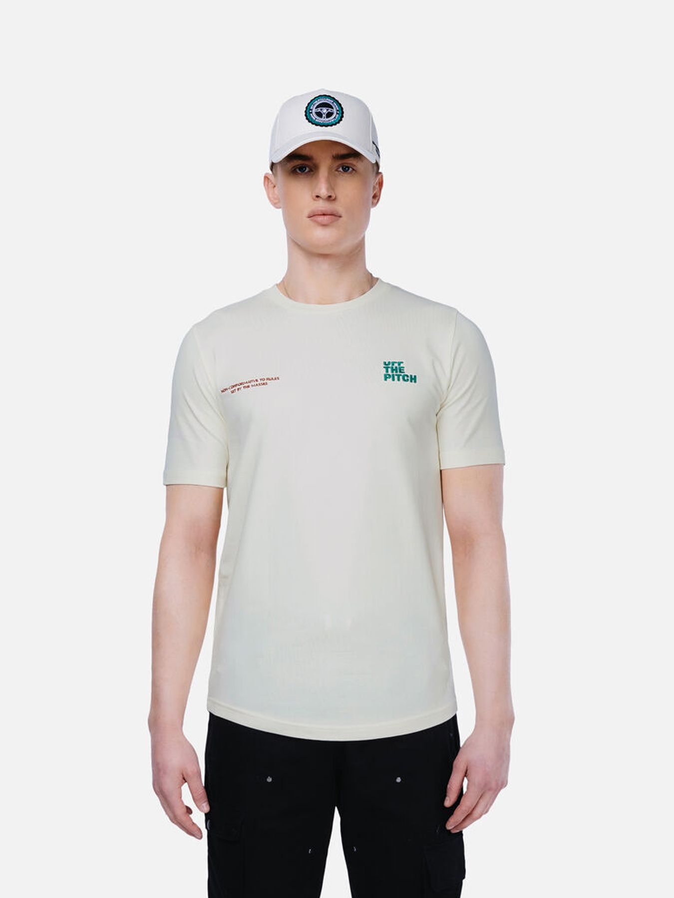 Off The Pitch Division slim fit tee Off White 00108817-OFFWHITE
