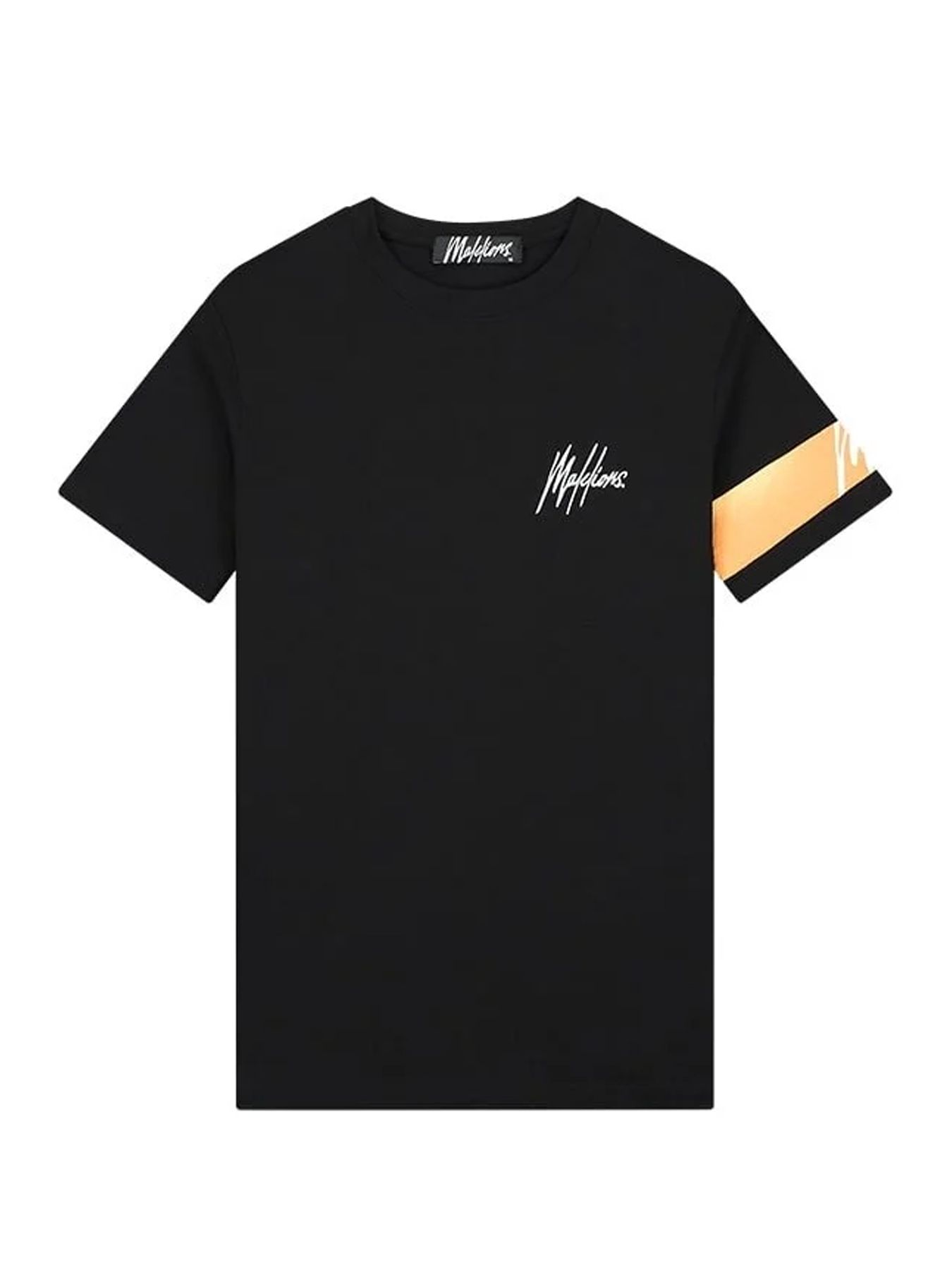 Malelions Men Captain t-shirt Black/Peach 00109020-932