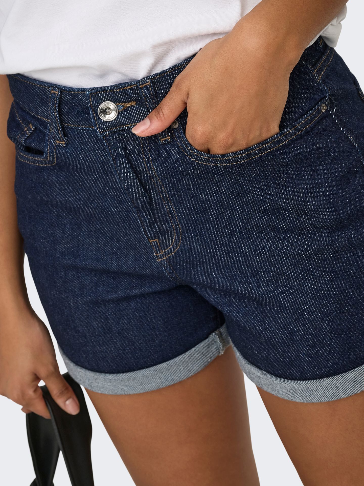 Only ONLJOSEPHINESTRETCH SHORTS DNM AZG Dark Blue Denim/RINSE 2900165426043