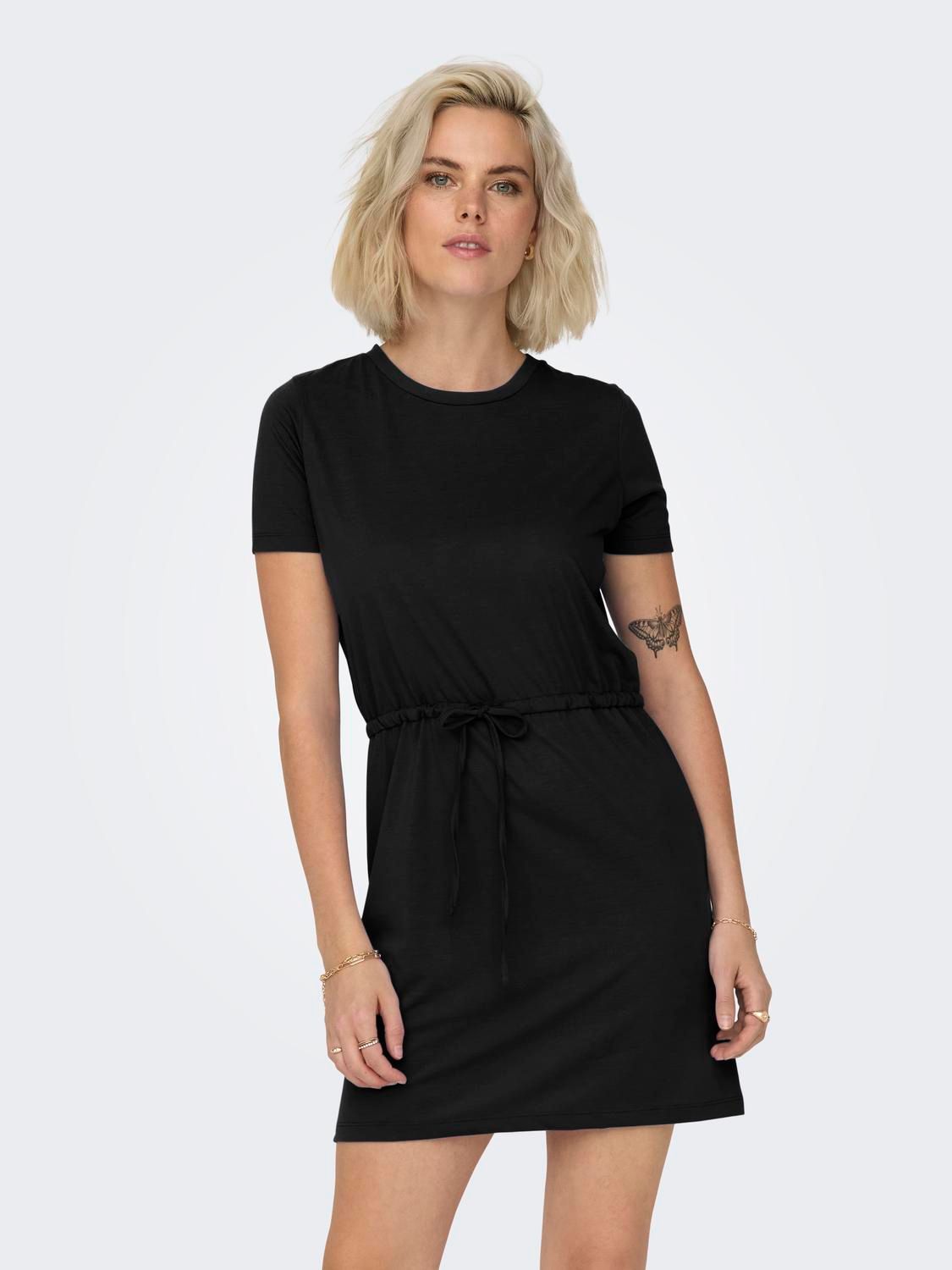 JDY JDYDALILA S/S STRING DRESS JRS NOOS Black 2900148598033