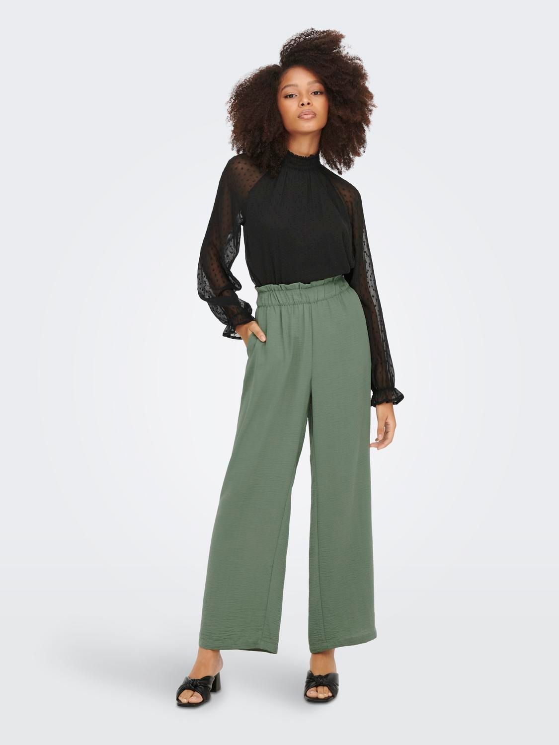 JDY JDYDIVYA LIFE HW WIDE PANTS WVN NOO Sea Spray 2900154442023