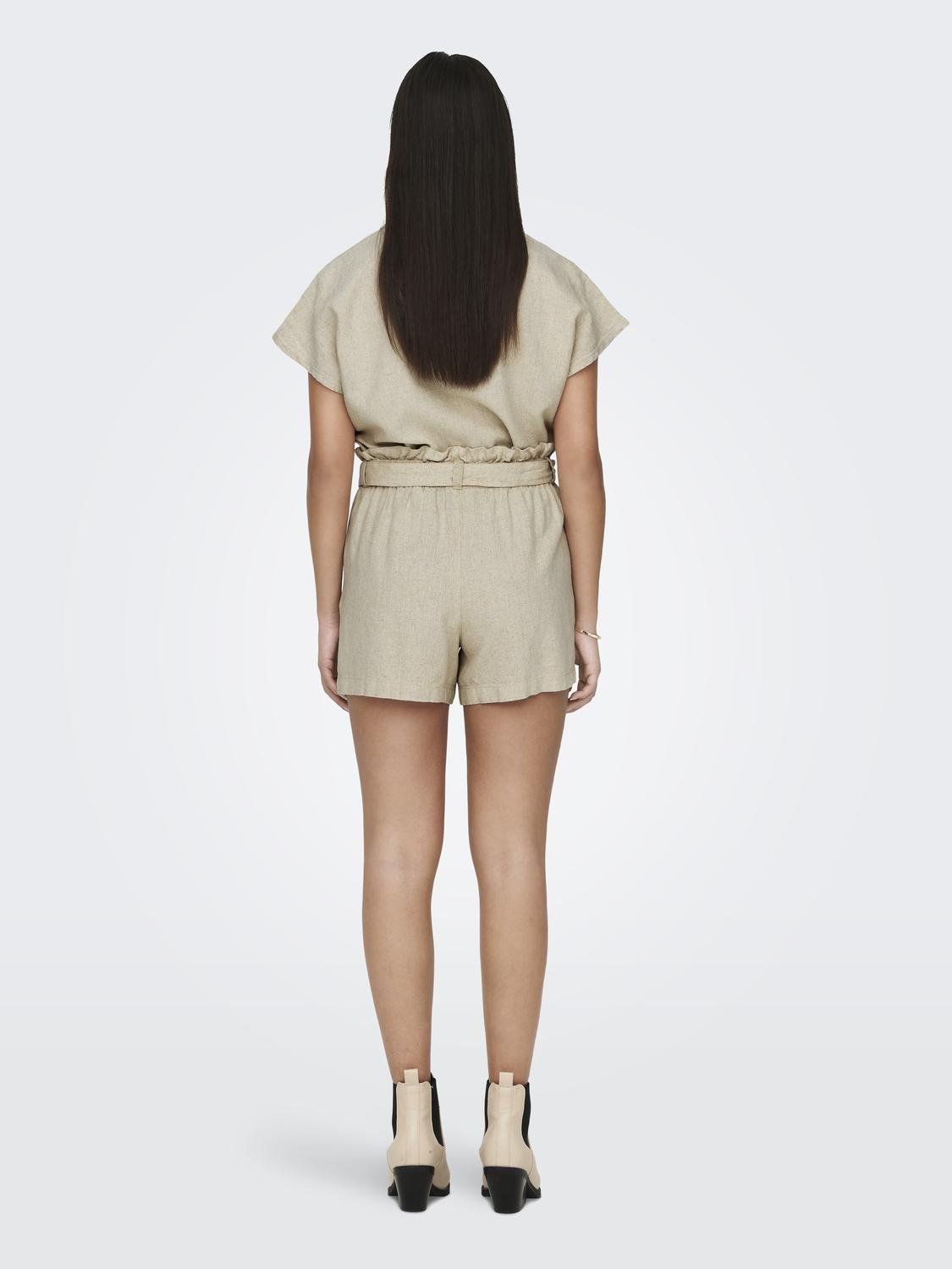 Only JDYSAY MW LINEN SHORTS WVN NOOS Oatmeal/MELANGE 2900148606042