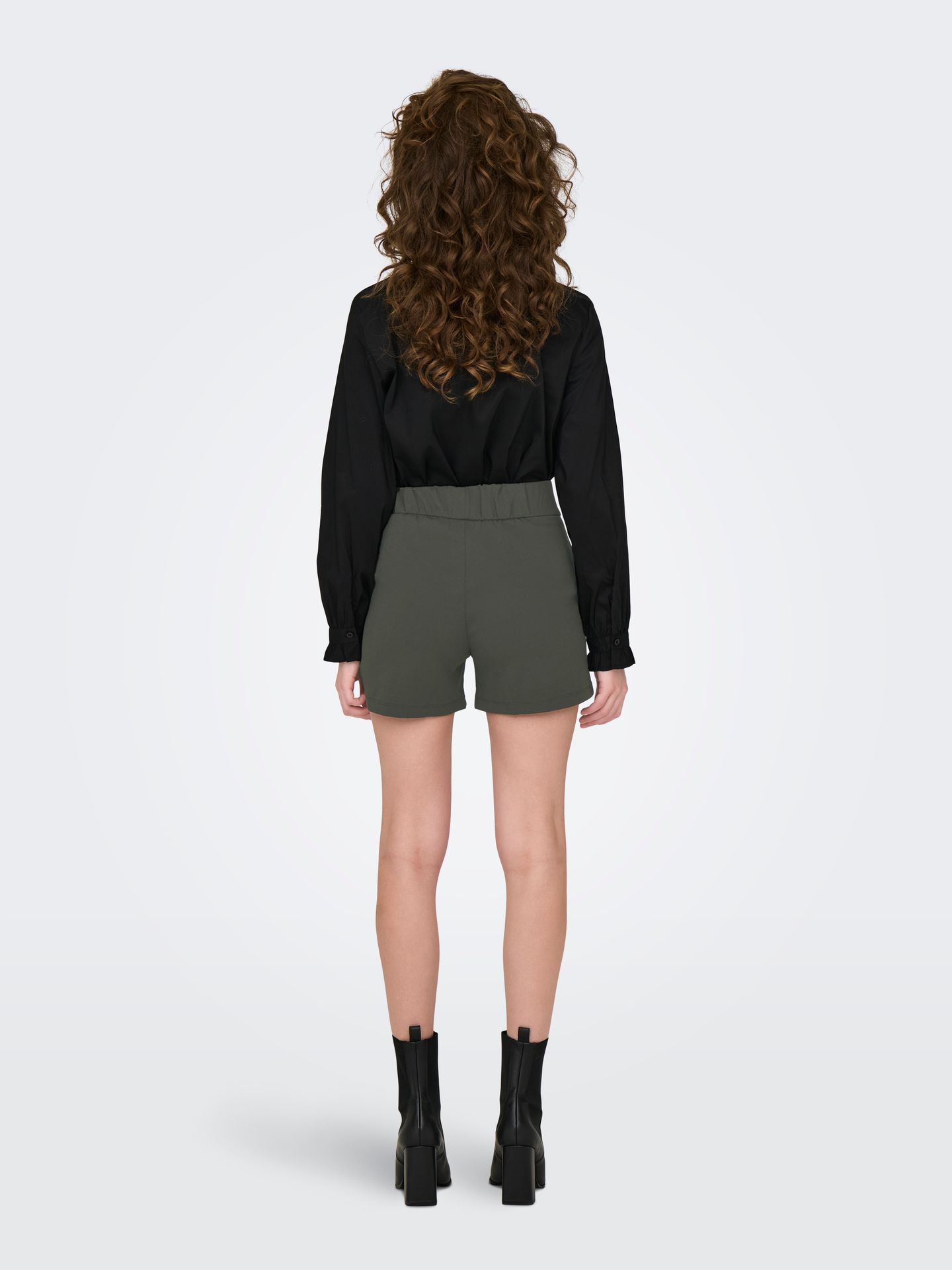 JDY JDYGEGGO SHORTS JRS NOOS Peat/BLACK BUTTONS 2900164064024