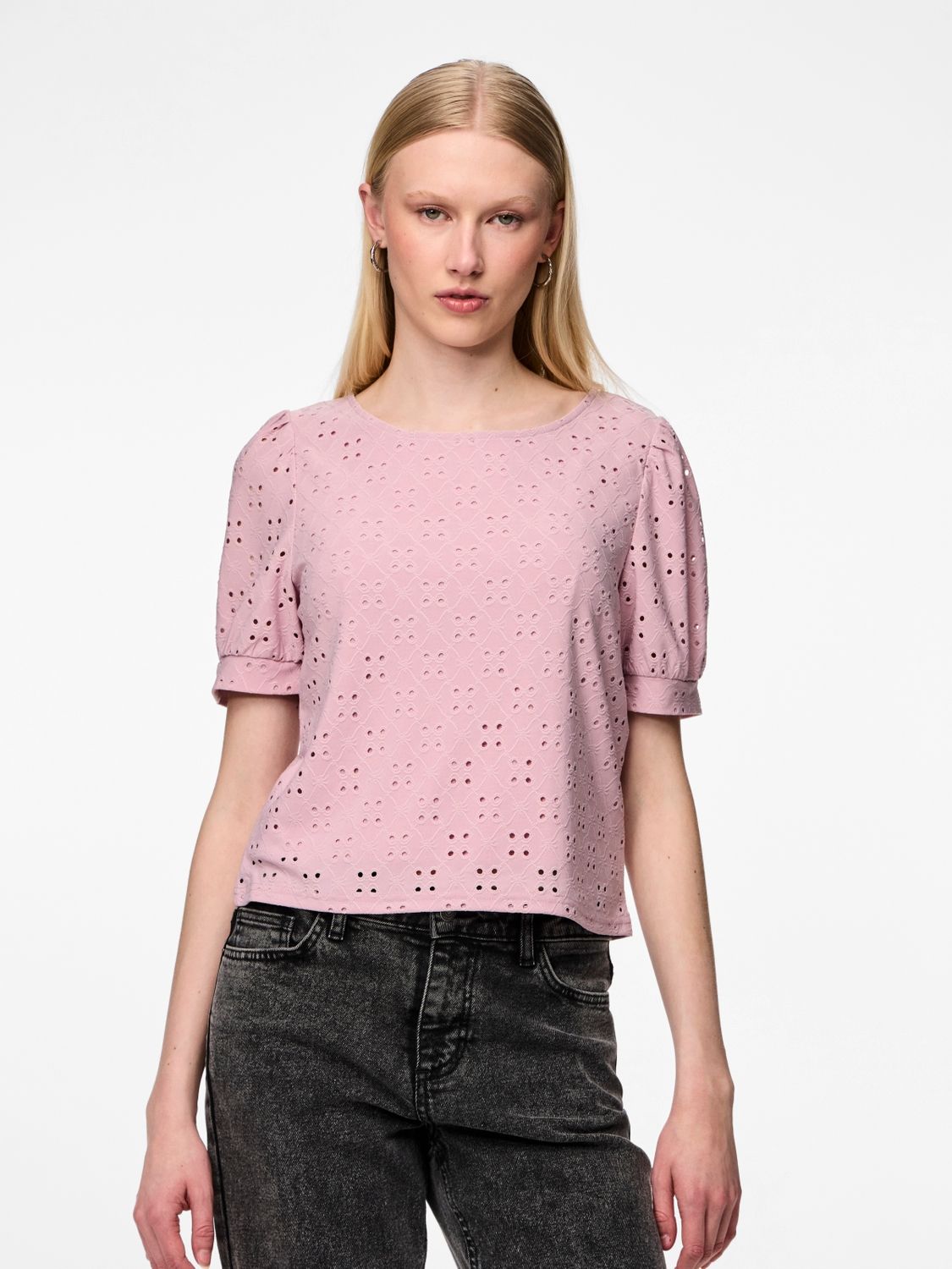 Pieces PCMIMI SS O-NECK TOP BC Dawn Pink 2900148681025