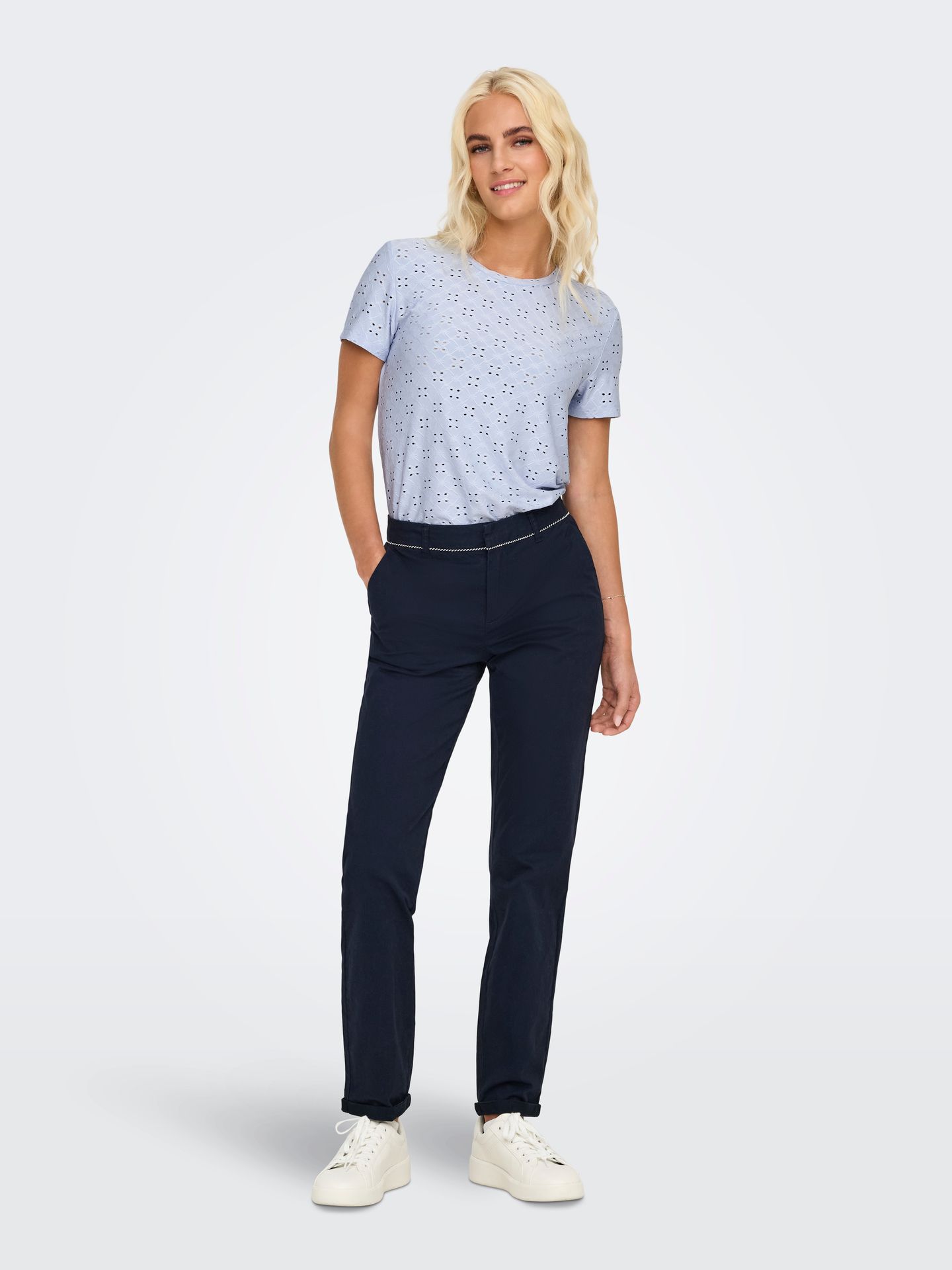 Only JDYCATHINKA S/S TAG TOP JRS NOOS Kentucky Blue 2900162578035