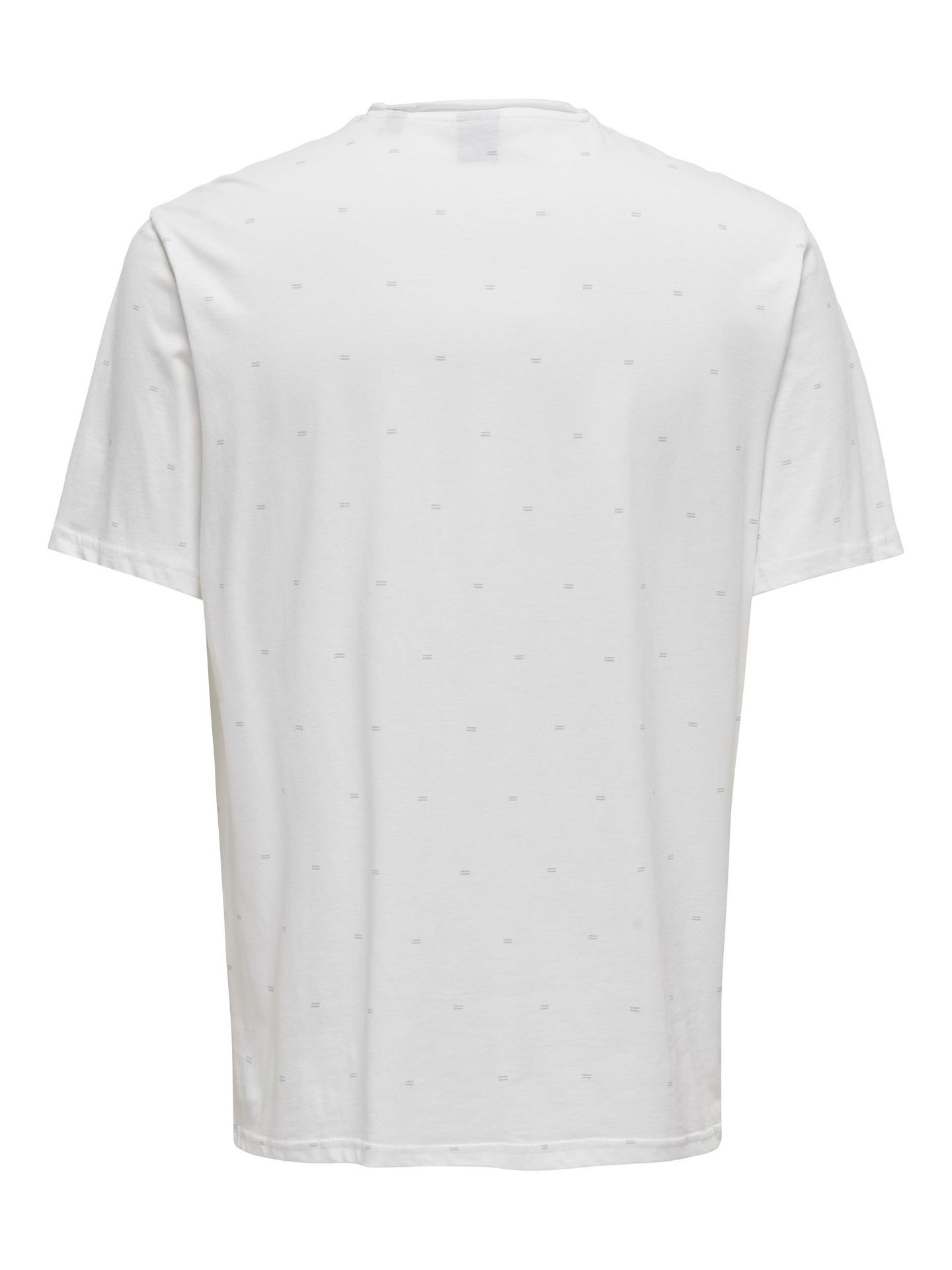 Only & Sons ONSMYRON LIFE REG SS DITSY TEE CS Bright White 2900148754026