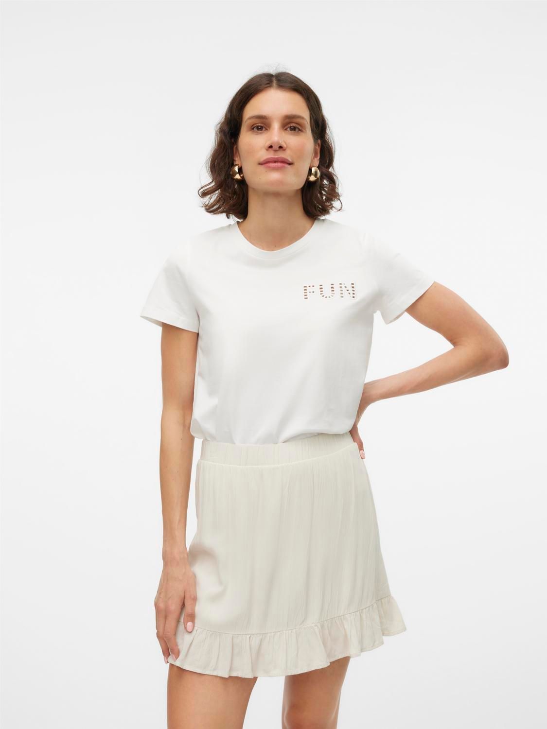 Vero Moda VMSVELLA H/W SHORT SKORT WVN EXP GA Birch 00109169-EKA26011400000114