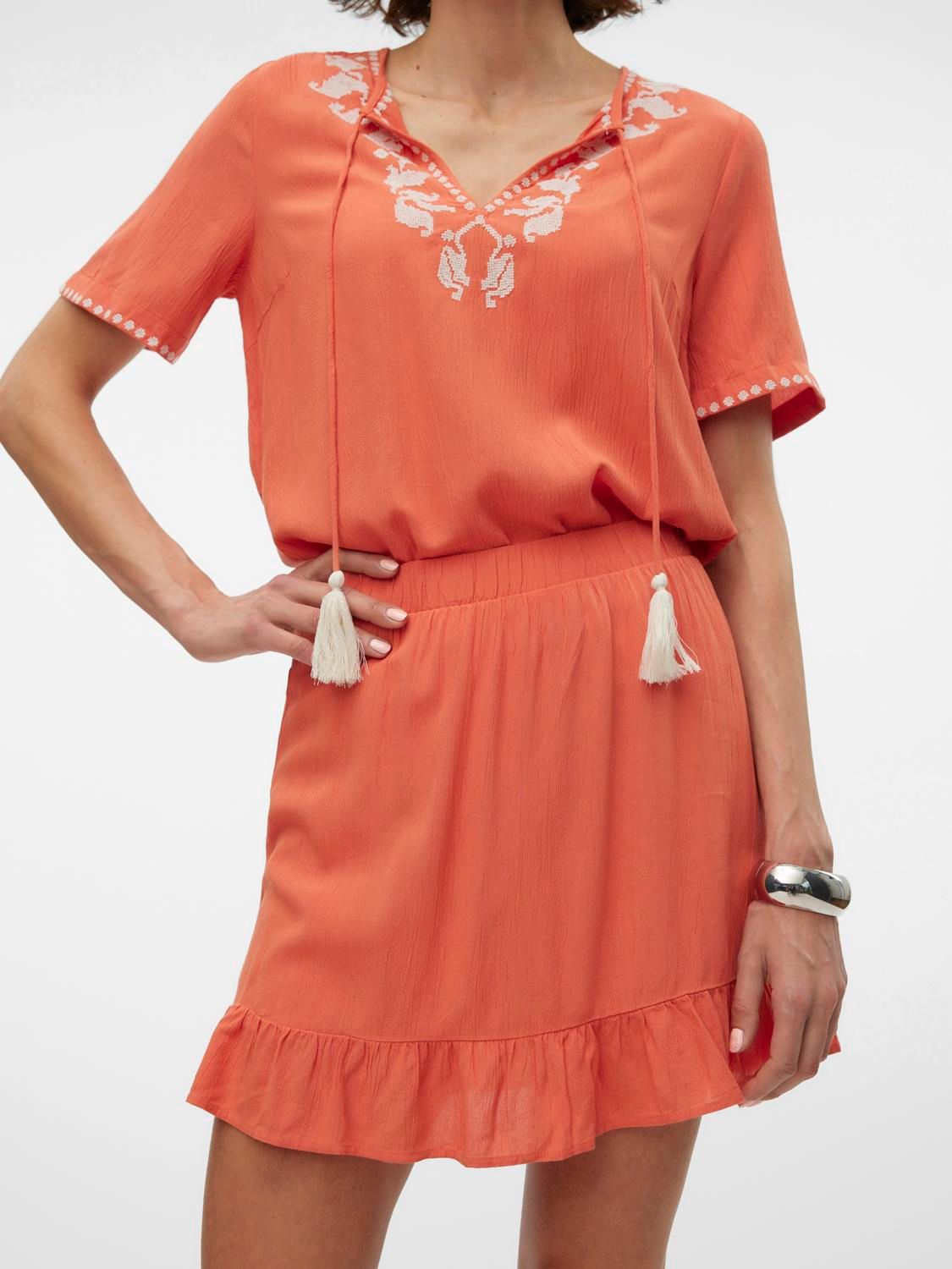 Vero Moda VMSVELLA H/W SHORT SKORT WVN EXP GA Burnt Sienna 2900148770026 Vero Moda VMSVELLA H/W SHORT SKORT WVN EXP GA Burnt Sienna 2900148770026