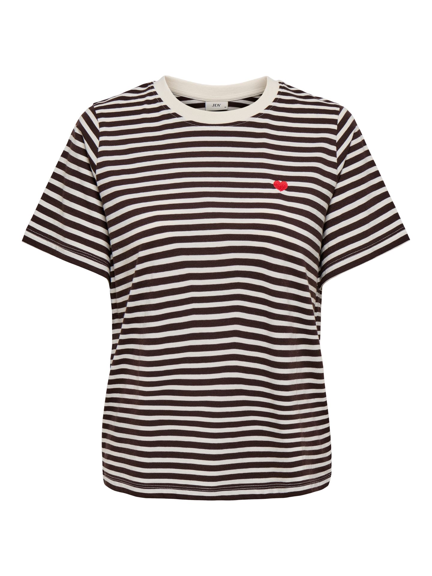 JDY JDYPISA S/S PRINT TOP JRS NOOS Cloud Dancer/NEW STRIPE CHICORY COF 00109182-EKA26011400003530