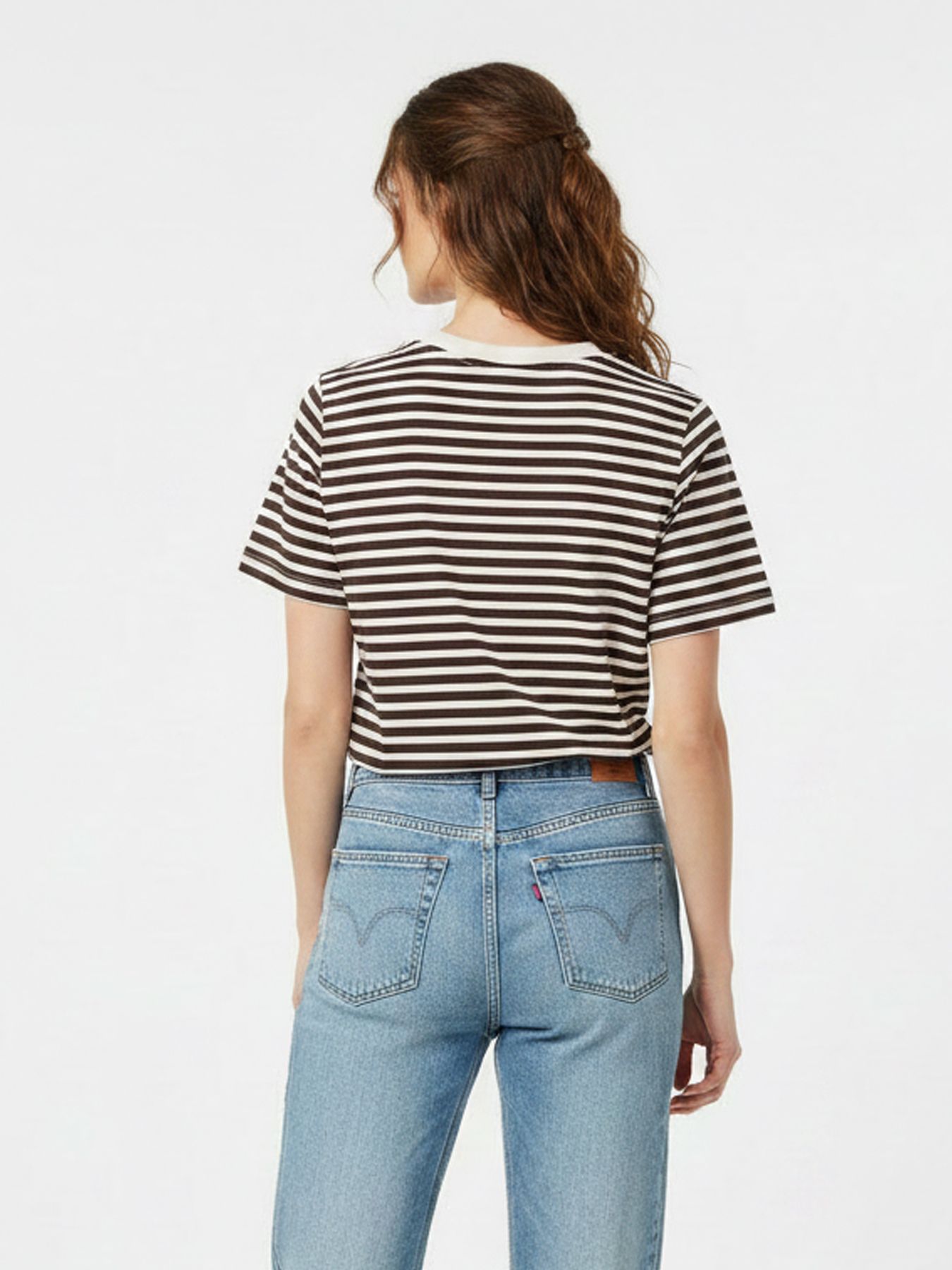 JDY JDYPISA S/S PRINT TOP JRS NOOS Cloud Dancer/NEW STRIPE CHICORY COF 2900166774051