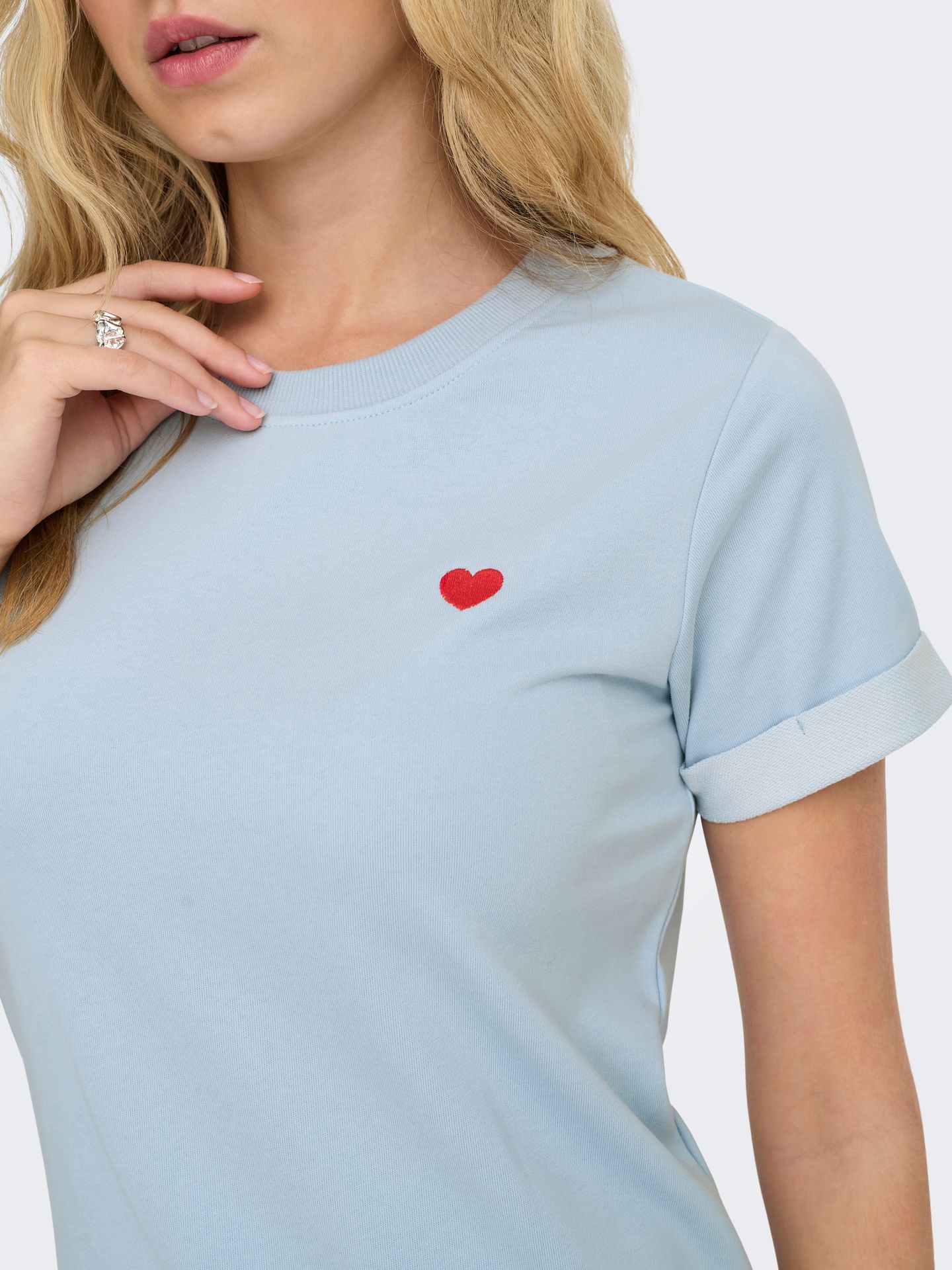 JDY JDYIVY S/S DRESS JRS NOOS Cashmere Blue/Melange 2900164001050