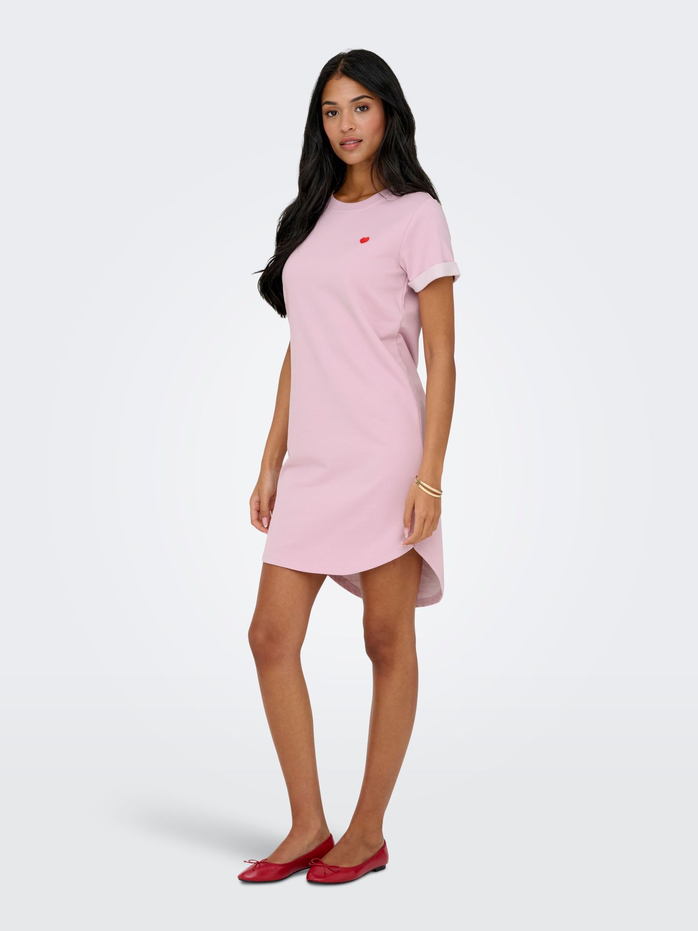 JDY JDYIVY S/S DRESS JRS NOOS Fragrant Lilac/MELANGE W. WHITE PEA 2900164003023