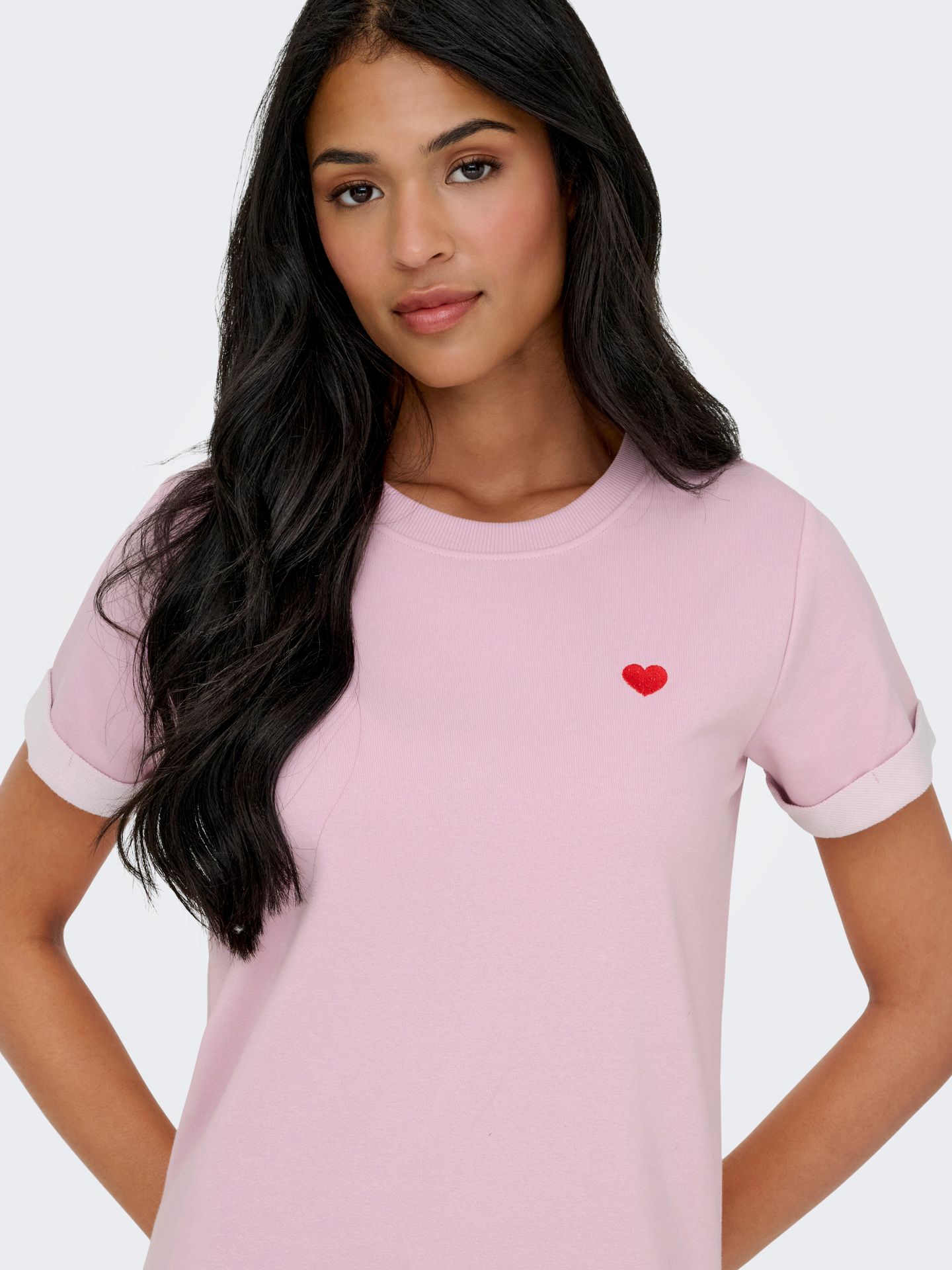 JDY JDYIVY S/S DRESS JRS NOOS Fragrant Lilac/MELANGE W. WHITE PEA 2900164003023