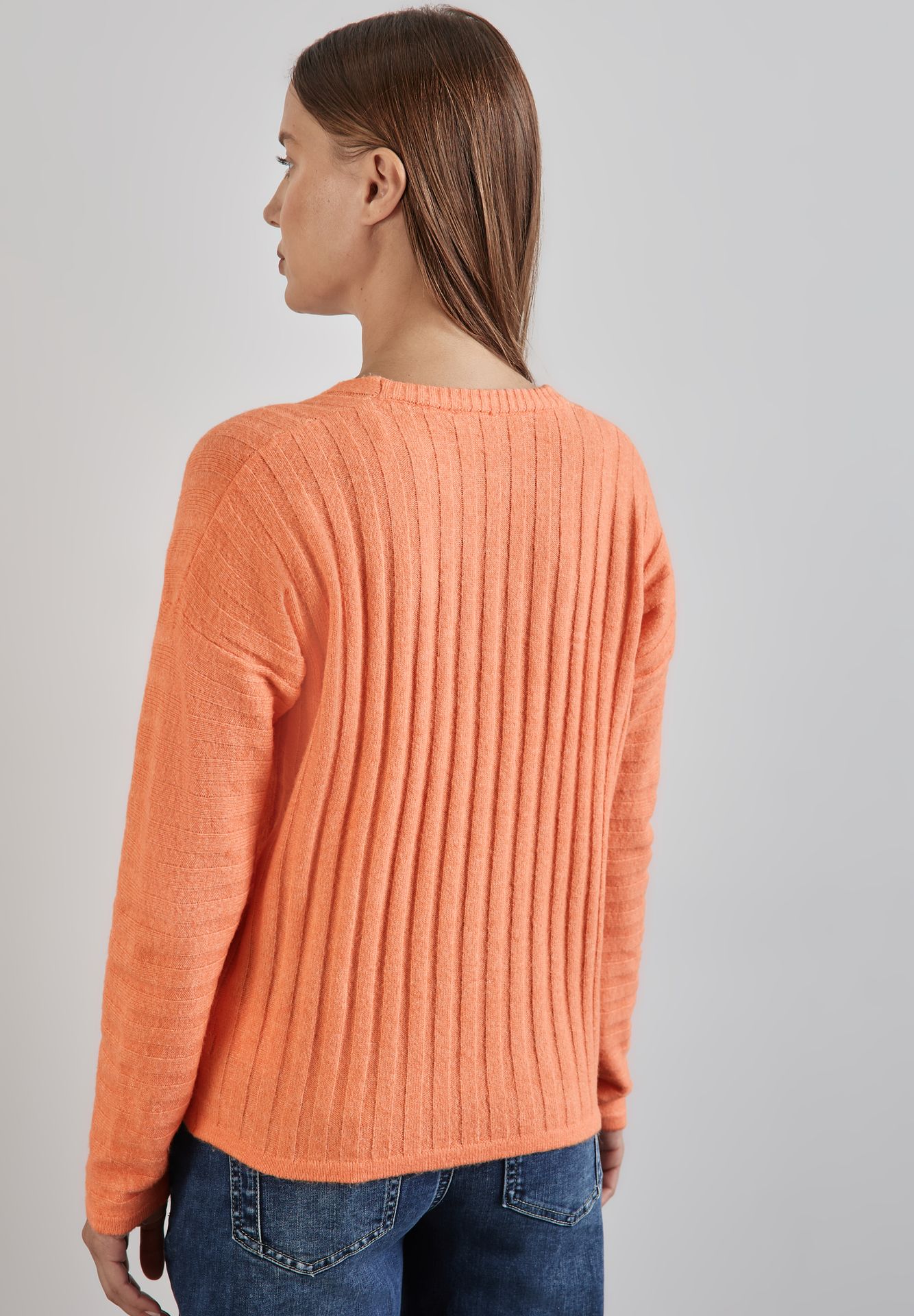 Street-One A302901 v-neck dolman peachwood orange melange 2900148818063