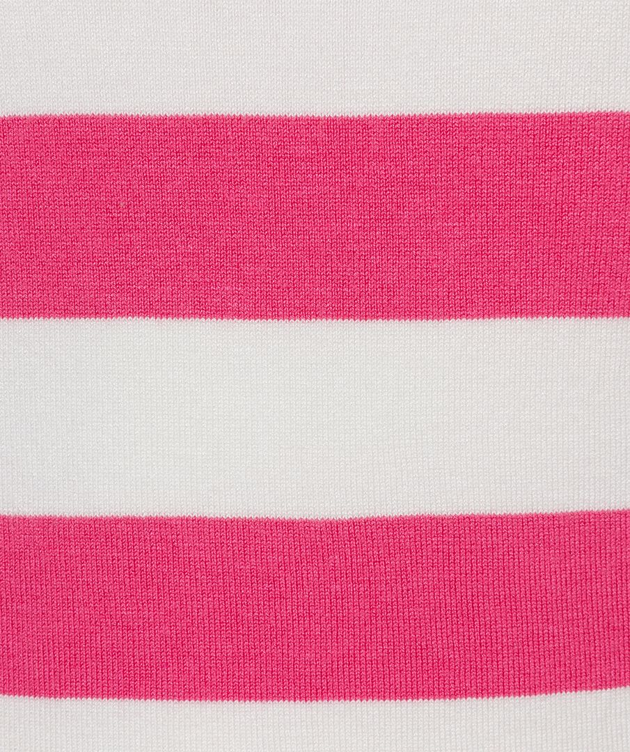 Esqualo Top striped slv/lss 911 off white / magenta 2900148990035 Esqualo Top striped slv/lss 911 off white / magenta 2900148990035