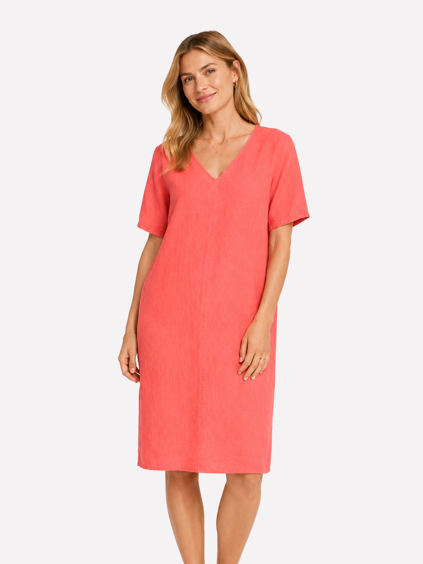 Fos Fashion 1641 Uni Linnen Coraal 00109337-R8