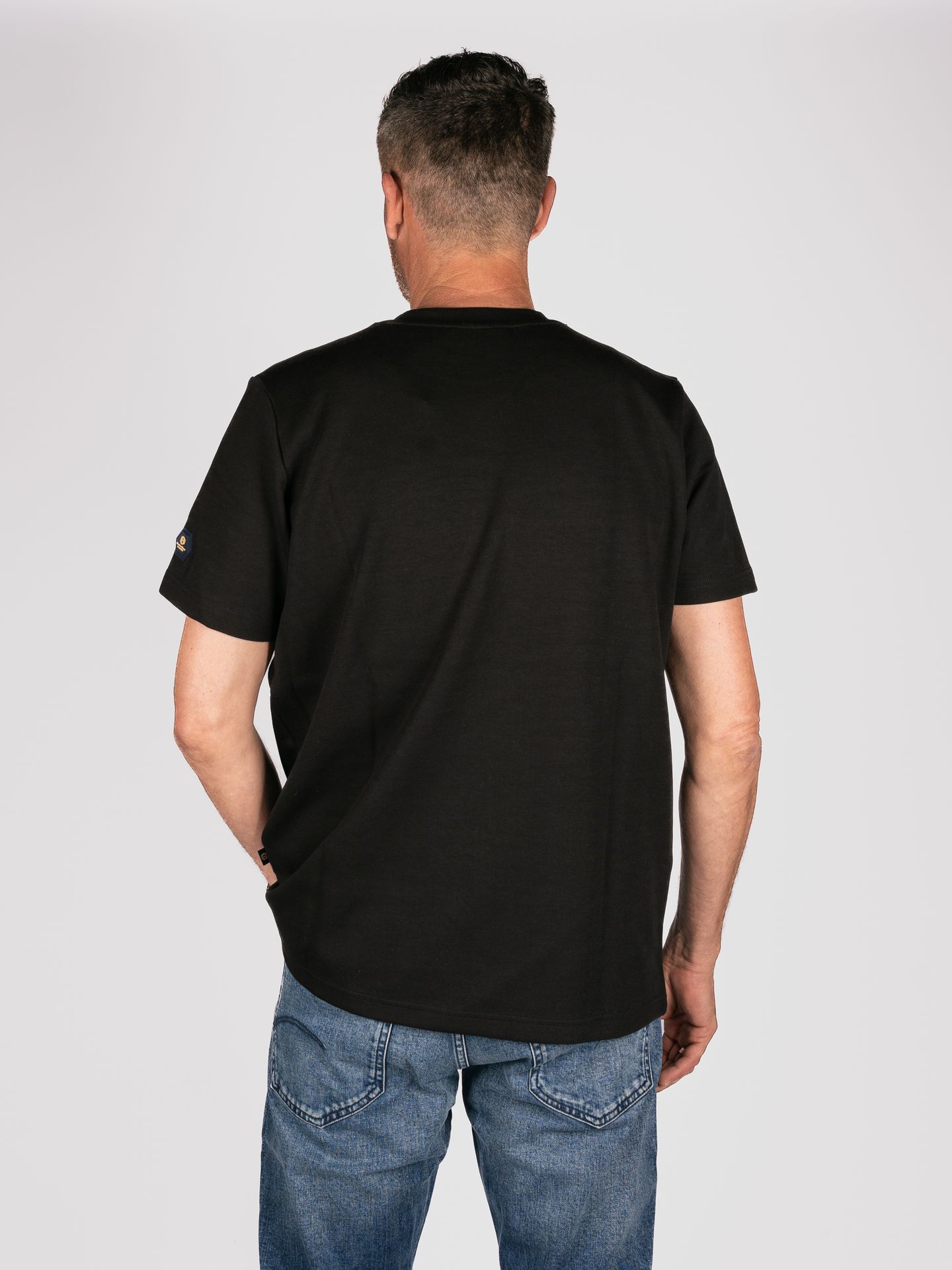 Donker Blauw DB-01 T-shirt Zwart 2900149124064