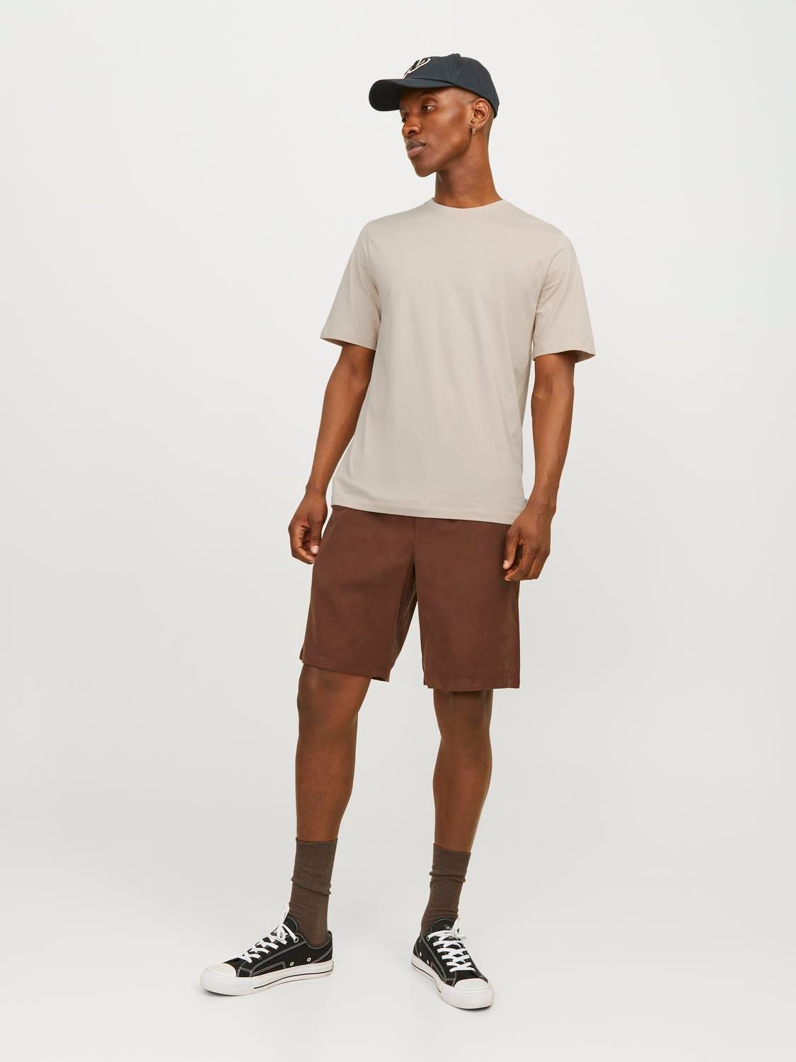 Jack & Jones JJEORGANIC BASIC TEE SS O-NECK NOOS Moonbeam/SLIM 00109394-EKA26011400001140