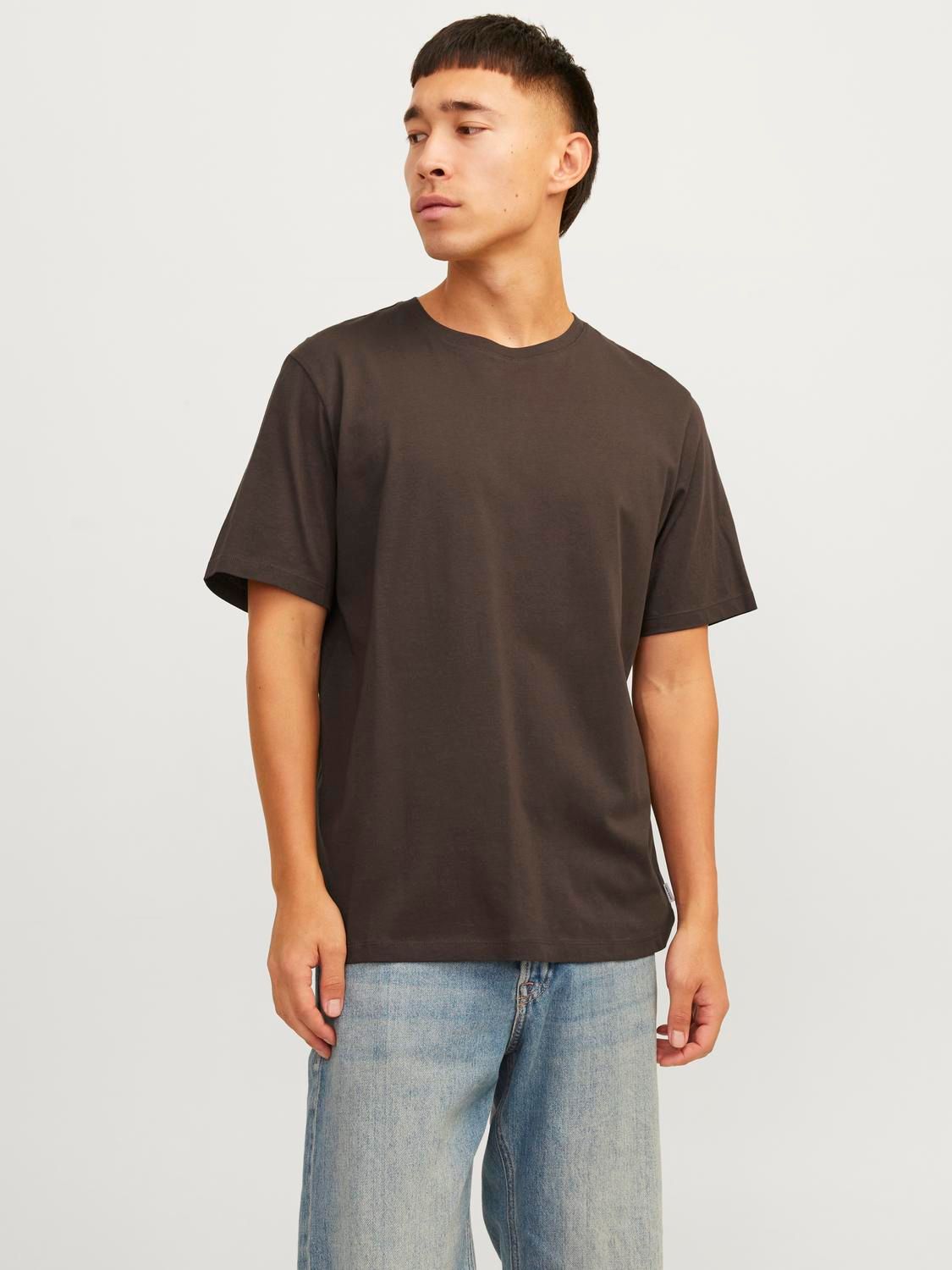 Jack & Jones JJEORGANIC BASIC TEE SS O-NECK NOOS Mulch 00109394-EKA26011400001307