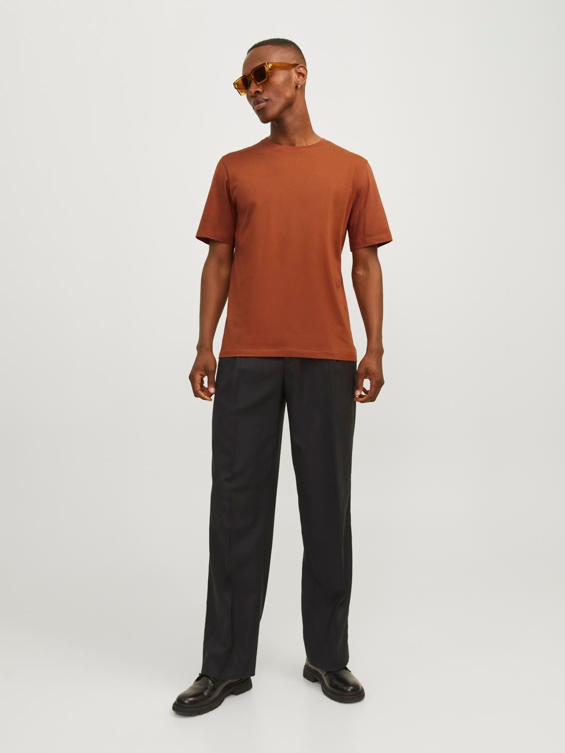 Jack & Jones JJEORGANIC BASIC TEE SS O-NECK NOOS Mocha Bisque 2900149186031