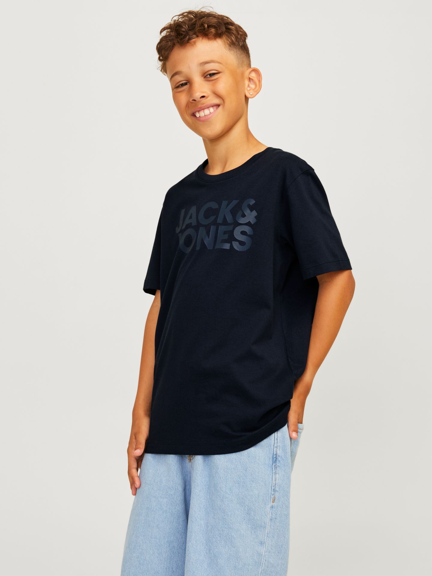 Jack & Jones JJECORP LOGO TEE SS O-NECK NOOS JNR Navy Blazer/JR /LARGE PRINT W.Navy 2900149193046