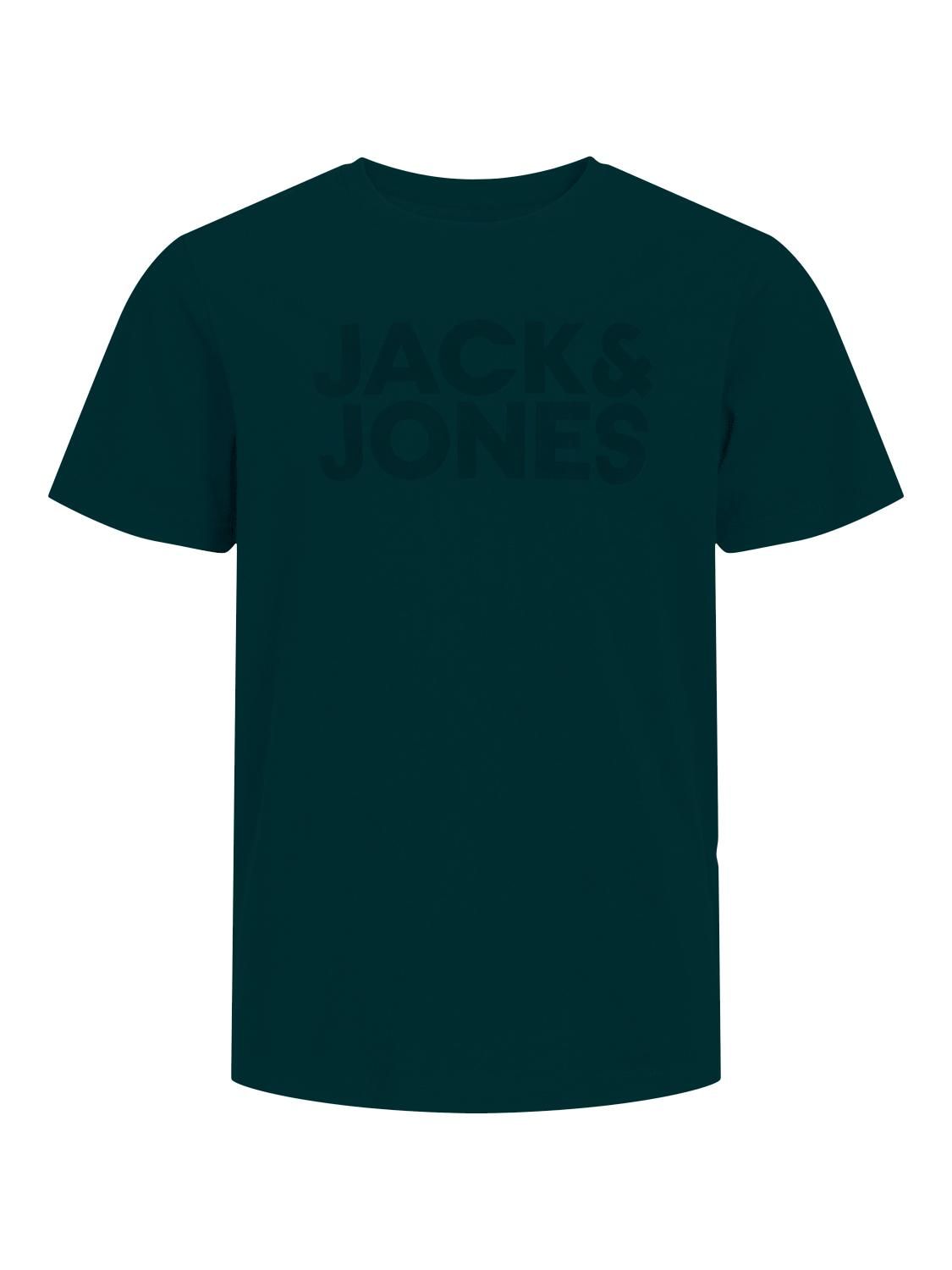 Jack & Jones JJECORP LOGO TEE SS O-NECK NOOS JNR Deep Teal/JR /LARGE PRINT W.Deep Te 00109396-EKA26011400002402