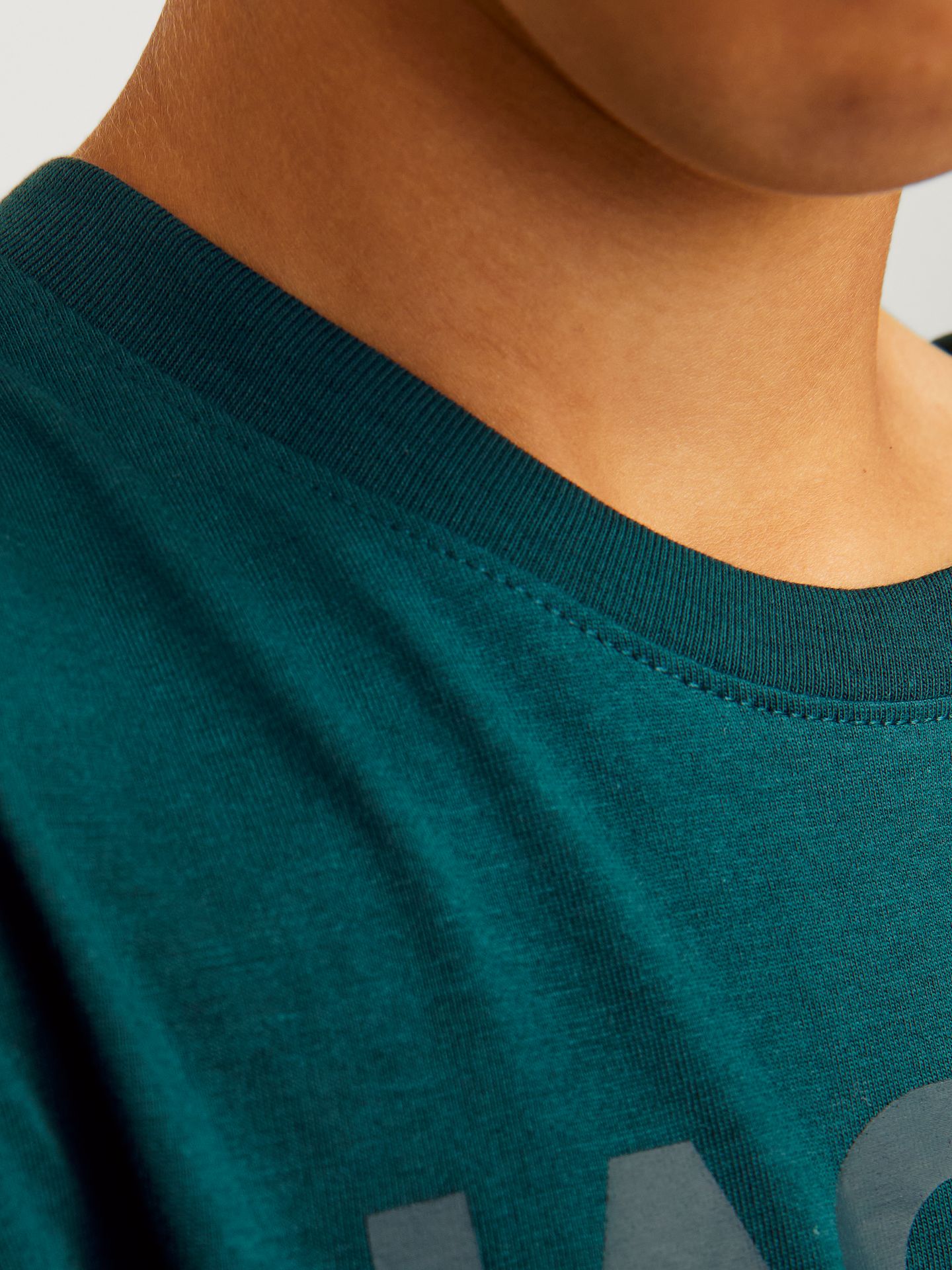Jack & Jones JJECORP LOGO TEE SS O-NECK NOOS JNR Deep Teal/JR /LARGE PRINT W.Deep Te 2900149192018