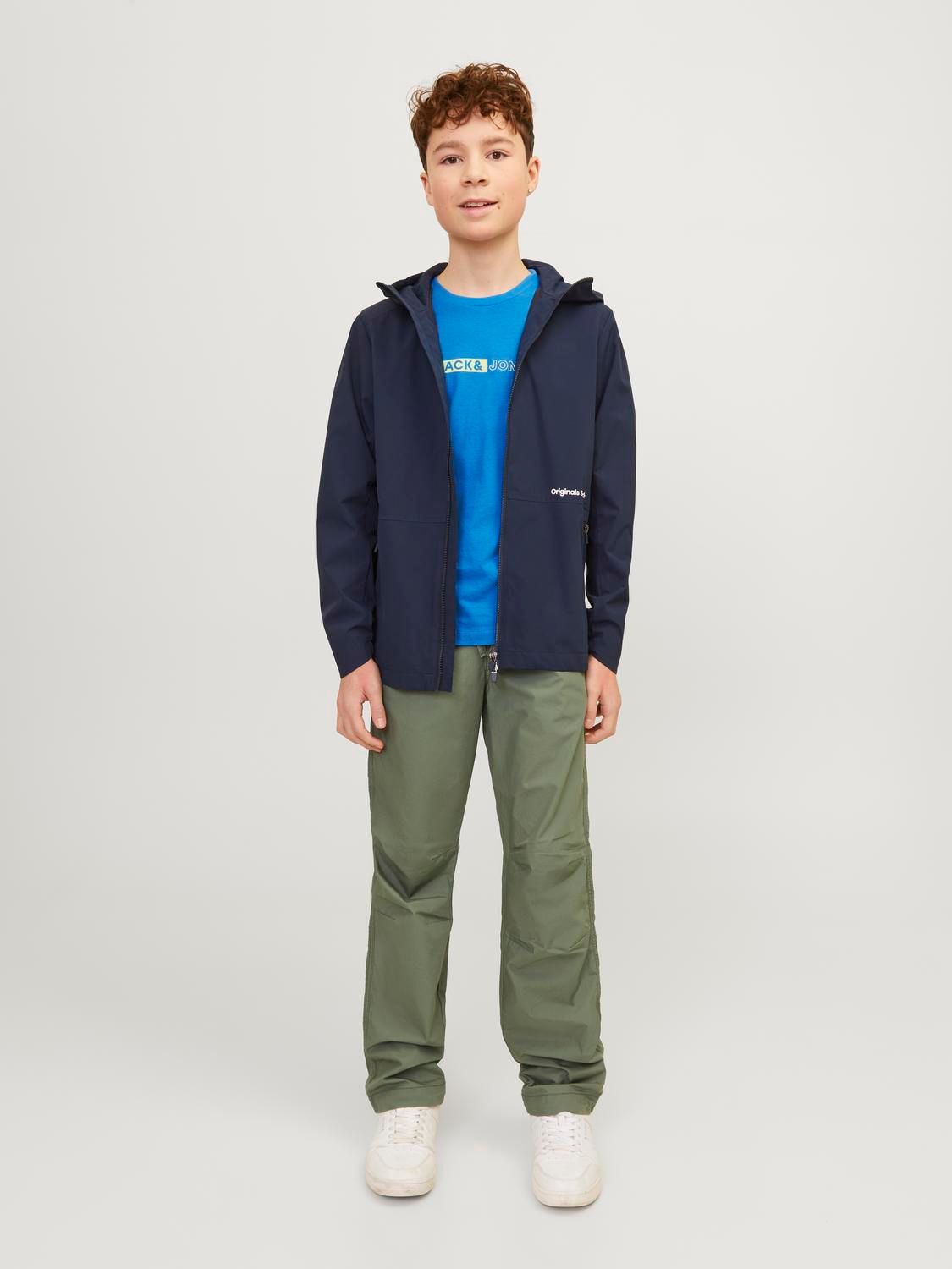 Jack & Jones JWHNEO TEE SS CREW NECK JNR French Blue 2900149215021