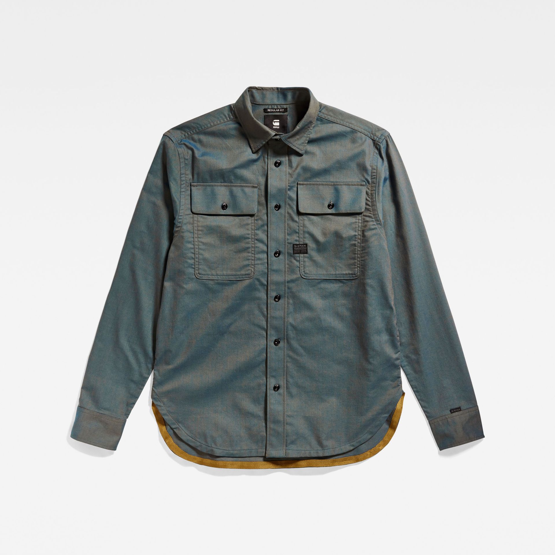 G-star Raw CPO Regular Shirt l\s G099 galaxy fisher/tobacco oxford 2900149252040