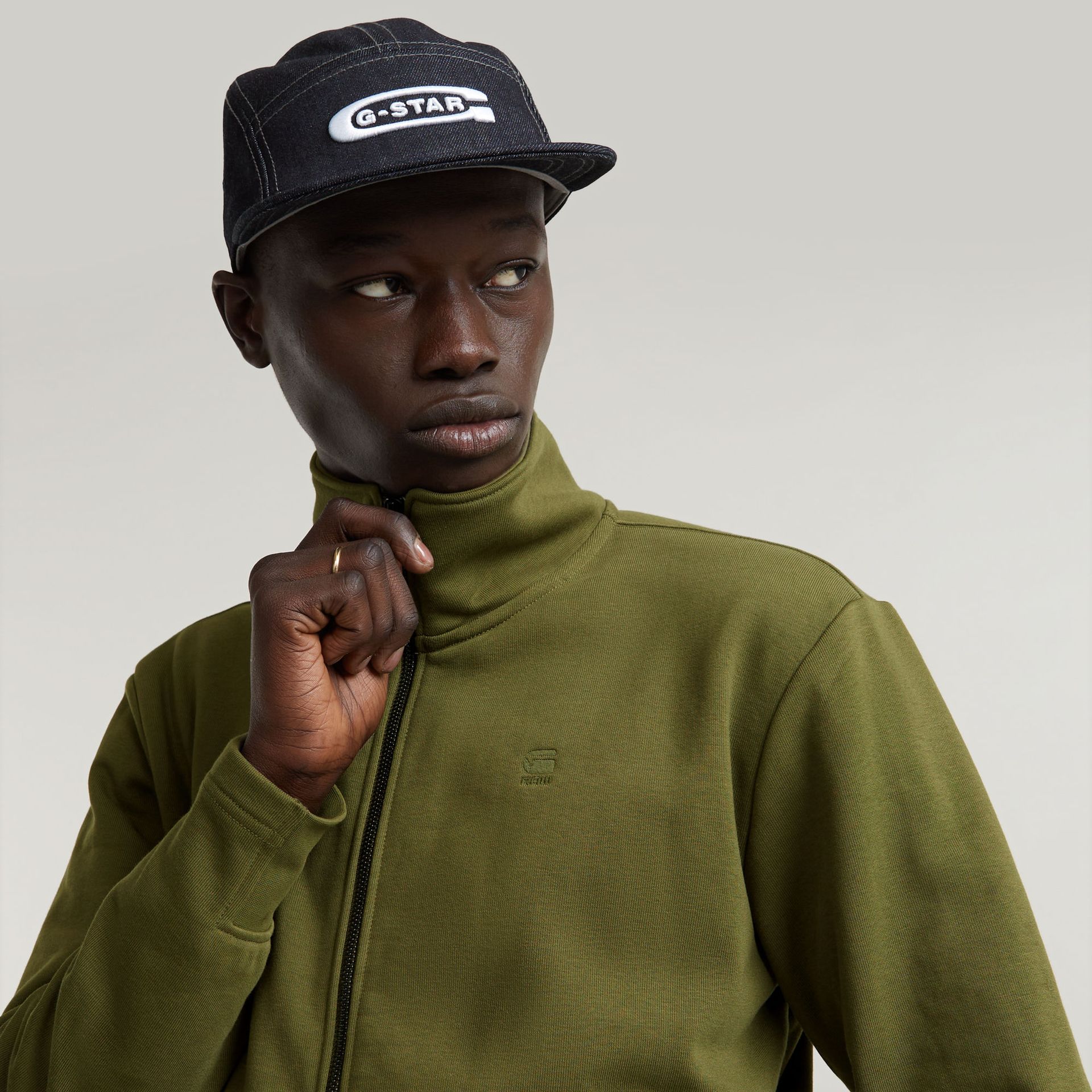 G-star Raw Nifous zip thru sw B230 shadow olive 2900149274080