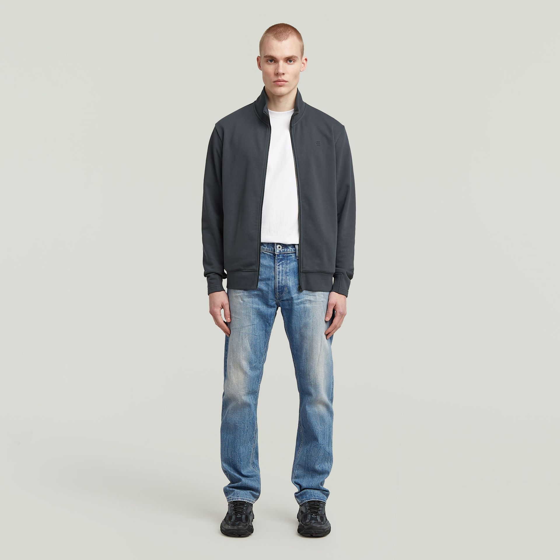 G-star Raw Nifous zip thru sw H392 india ink 2900158715062