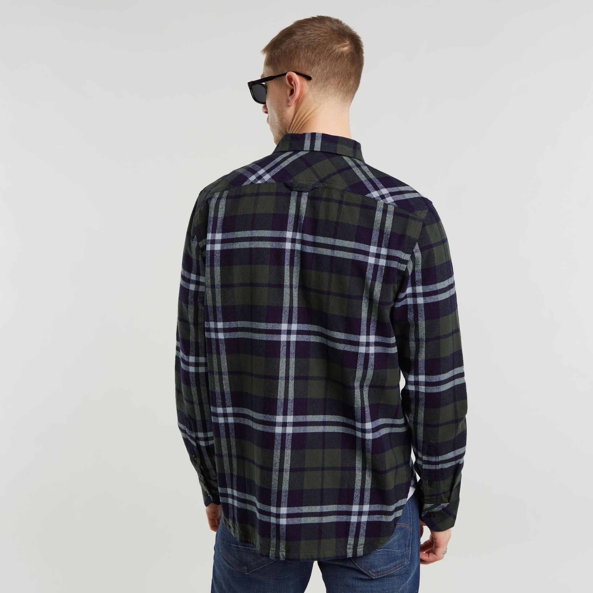 G-star Raw CPO Regular Shirt l\s G708 rinsed botan check 2900149277043