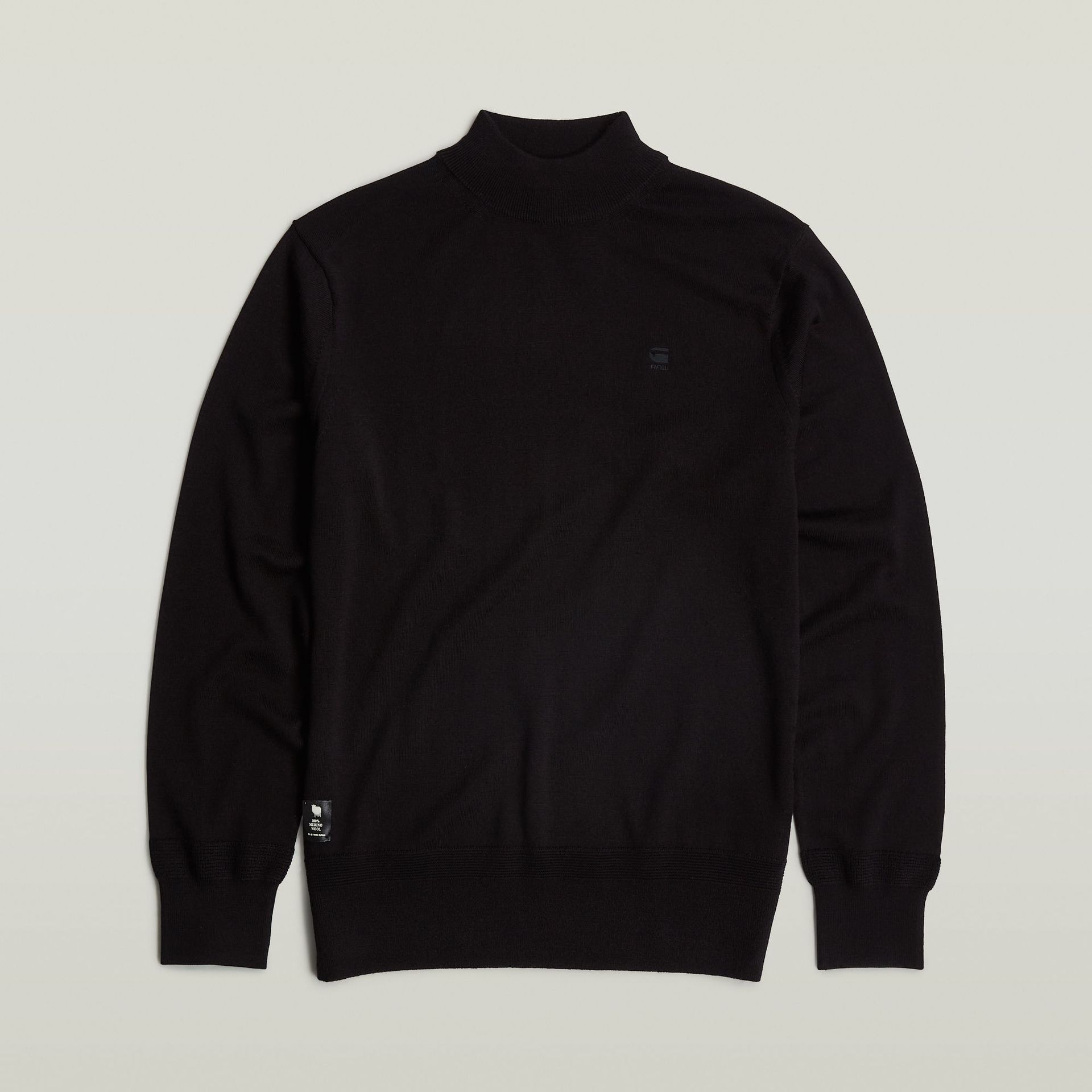 G-star Raw Premium core mock knit 6484 dk black 2900149281064