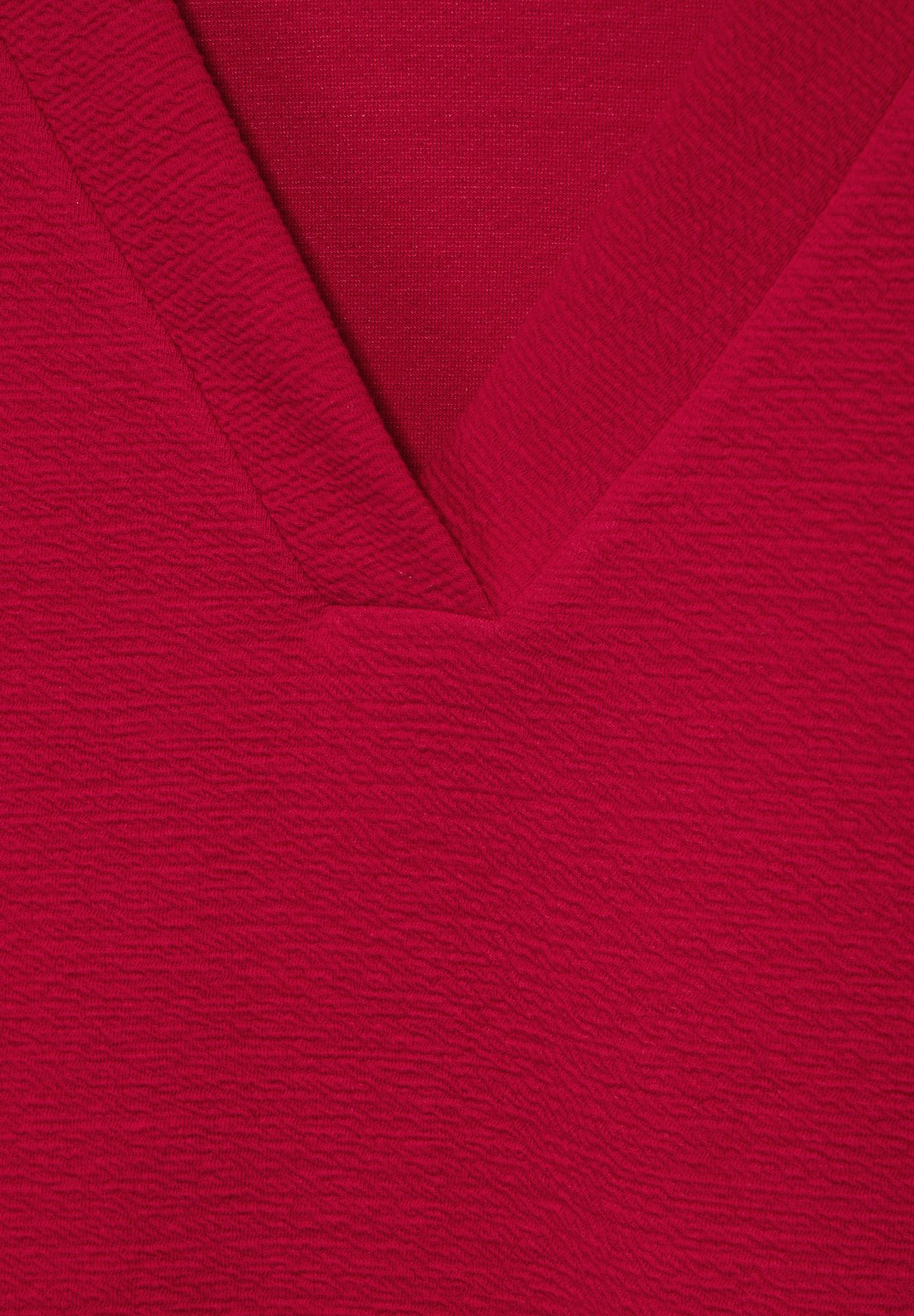Street-One A322236 structure v-neck shirt autumn red 2900149351040