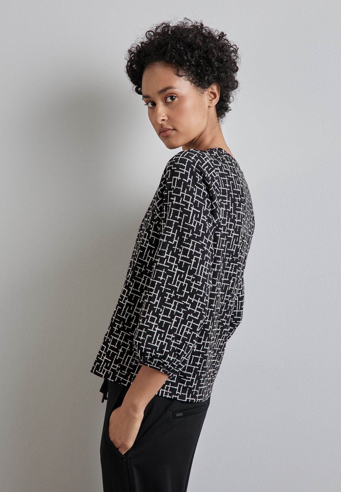 Street-One A322237 fine graphic dessin cosy sh black 2900149352047