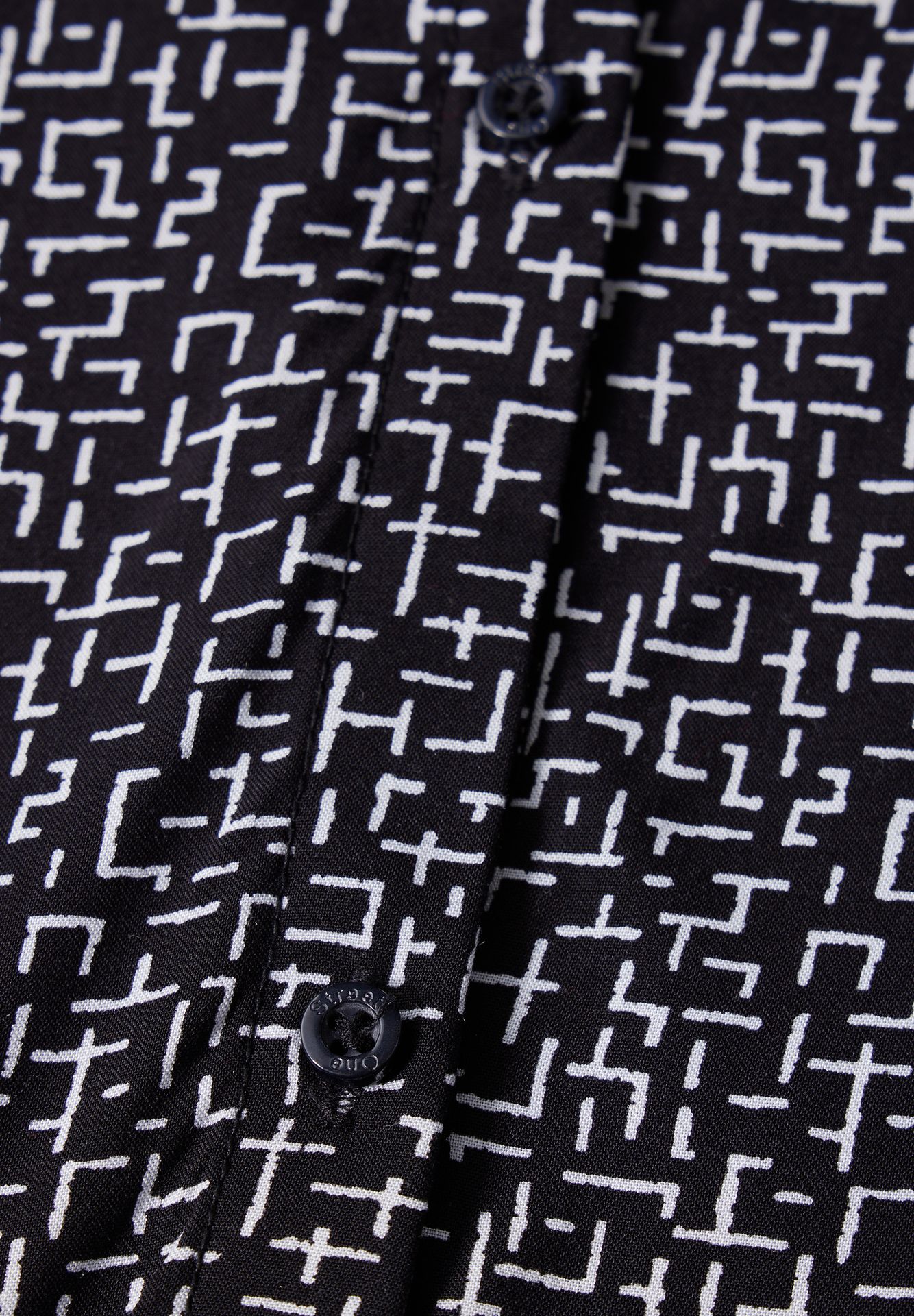 Street-One A345115 Printed button roundneck bl black 2900149381054