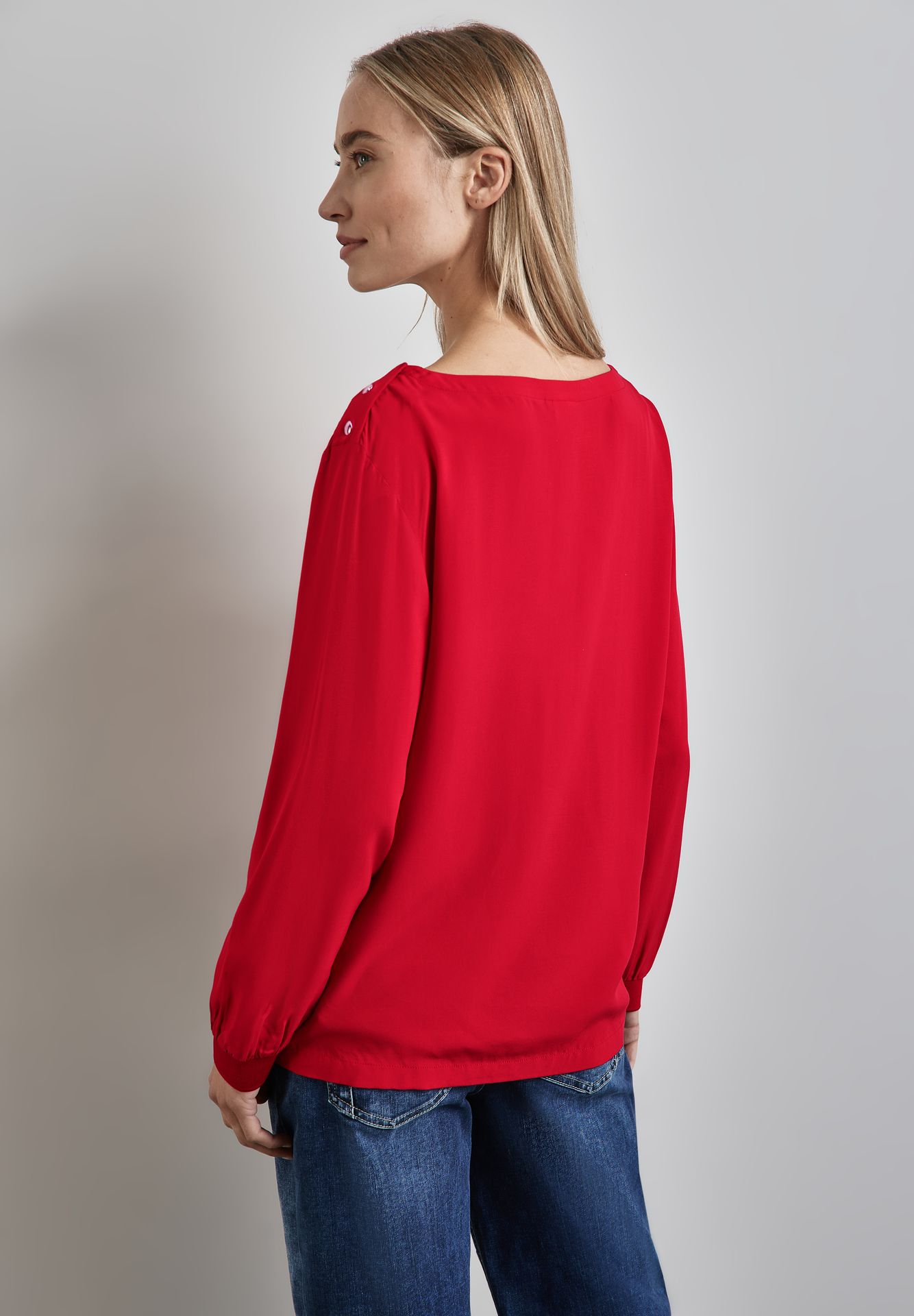 Street-One A345131 Solid blouse w pressbuttons autumn red 2900149391022