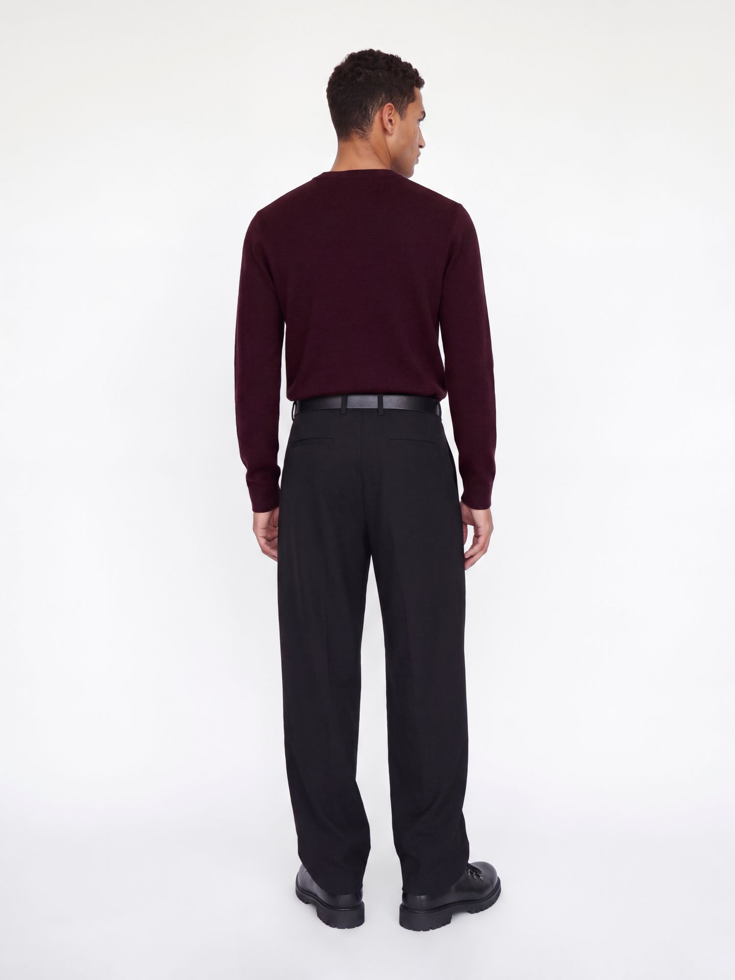 Jack & Jones JPRBLAMILANO STITCH KNIT CREW NECK Bitter Chocolate/Melange 2900169629013