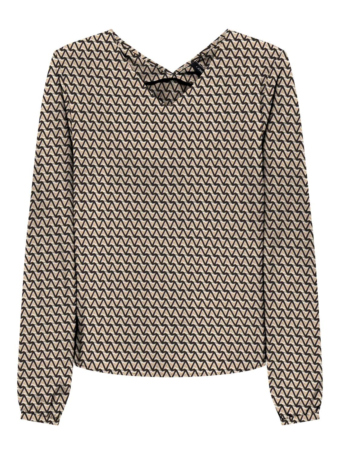 Only ONLNOVA LIFE ELITE L/S MALLORY TOP Chipmunk/588 Breaker geo 2900149549010