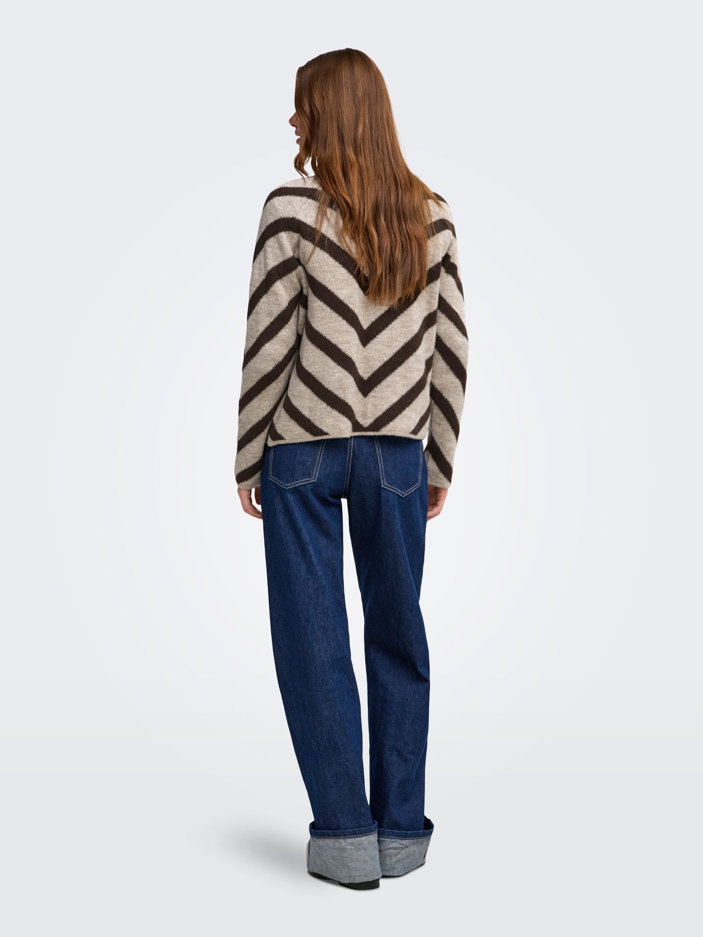 Only ONLELIZA L/S PULLOVER KNT NOOS String/Coffee Bean 2900169464034