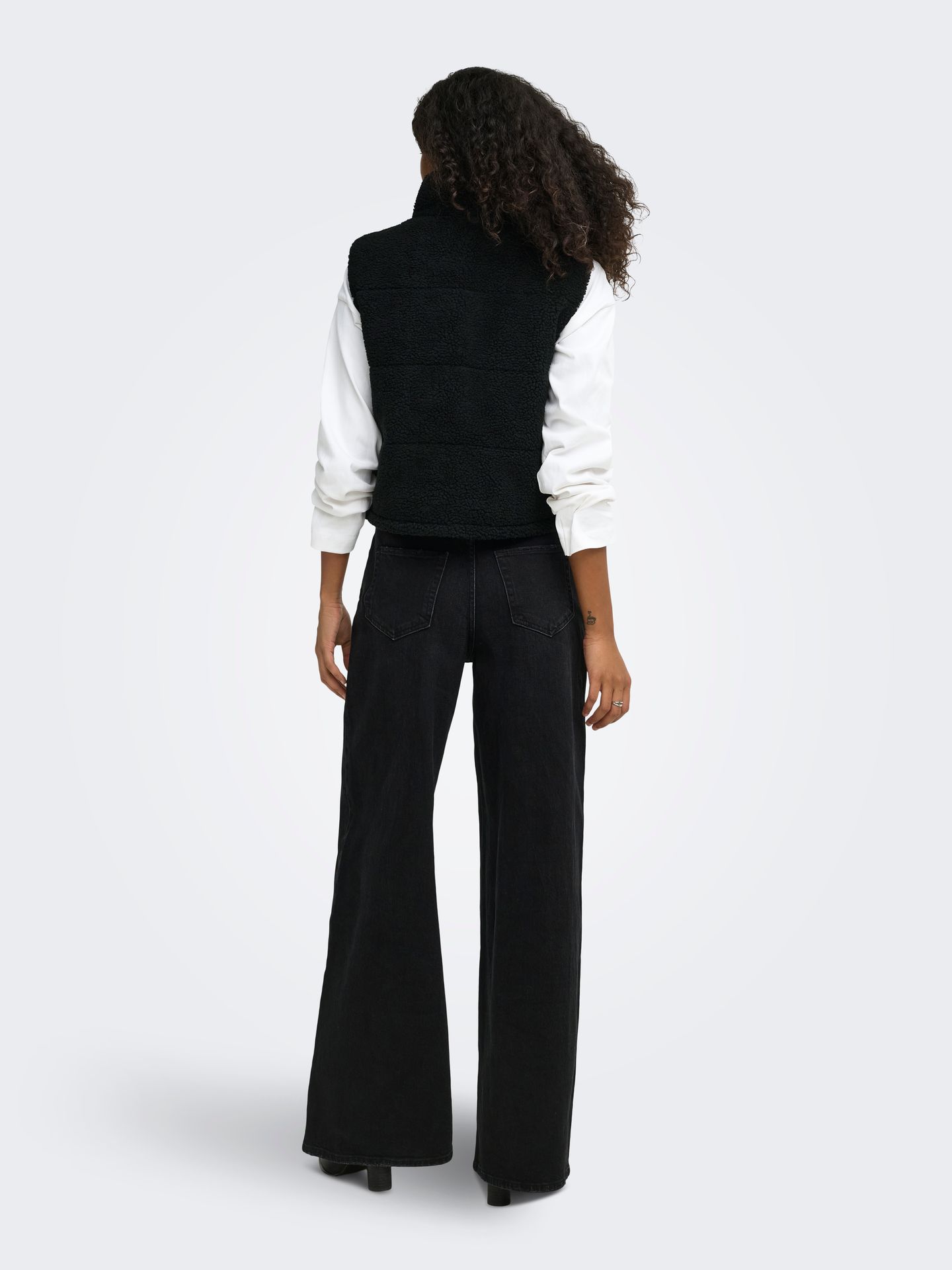 Only ONLSANDRA TEDDY WAISTCOAT LIFE CC O Black 2900149561012